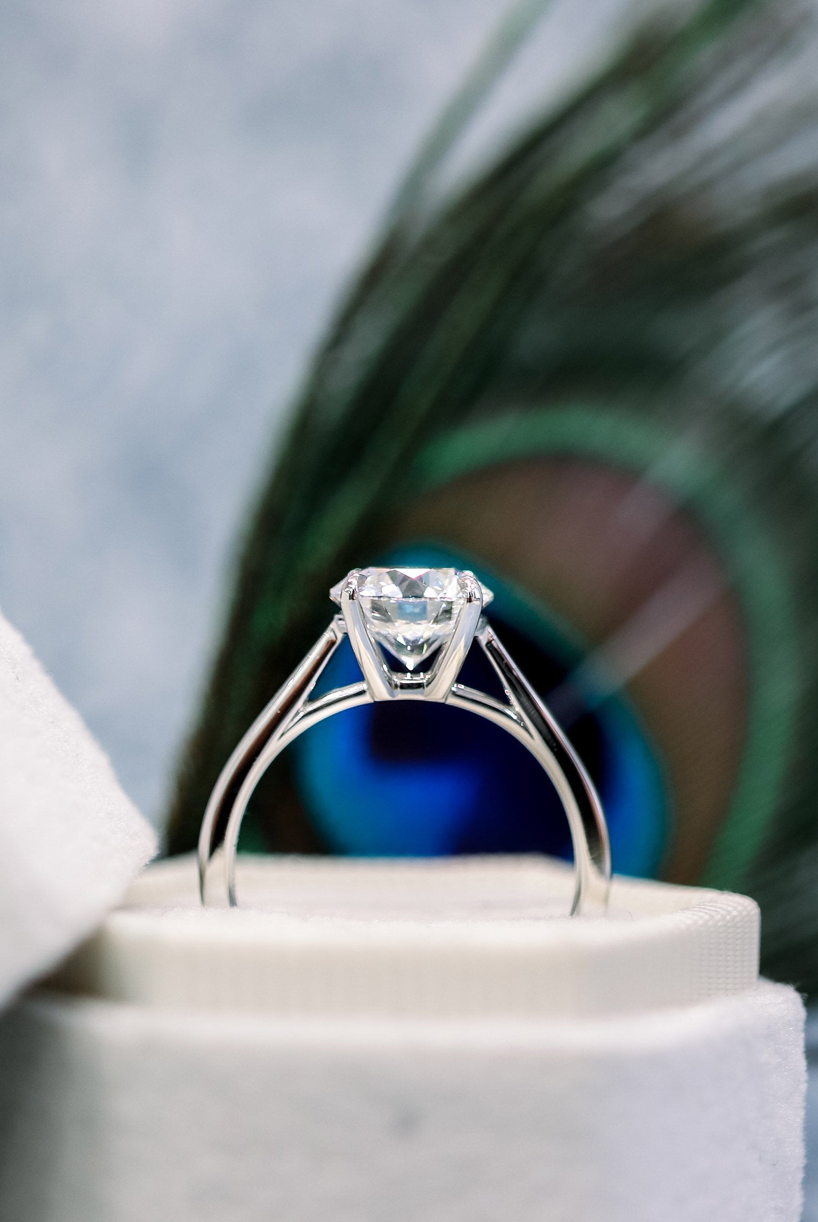 Moissanite Diamond Engagement Ring