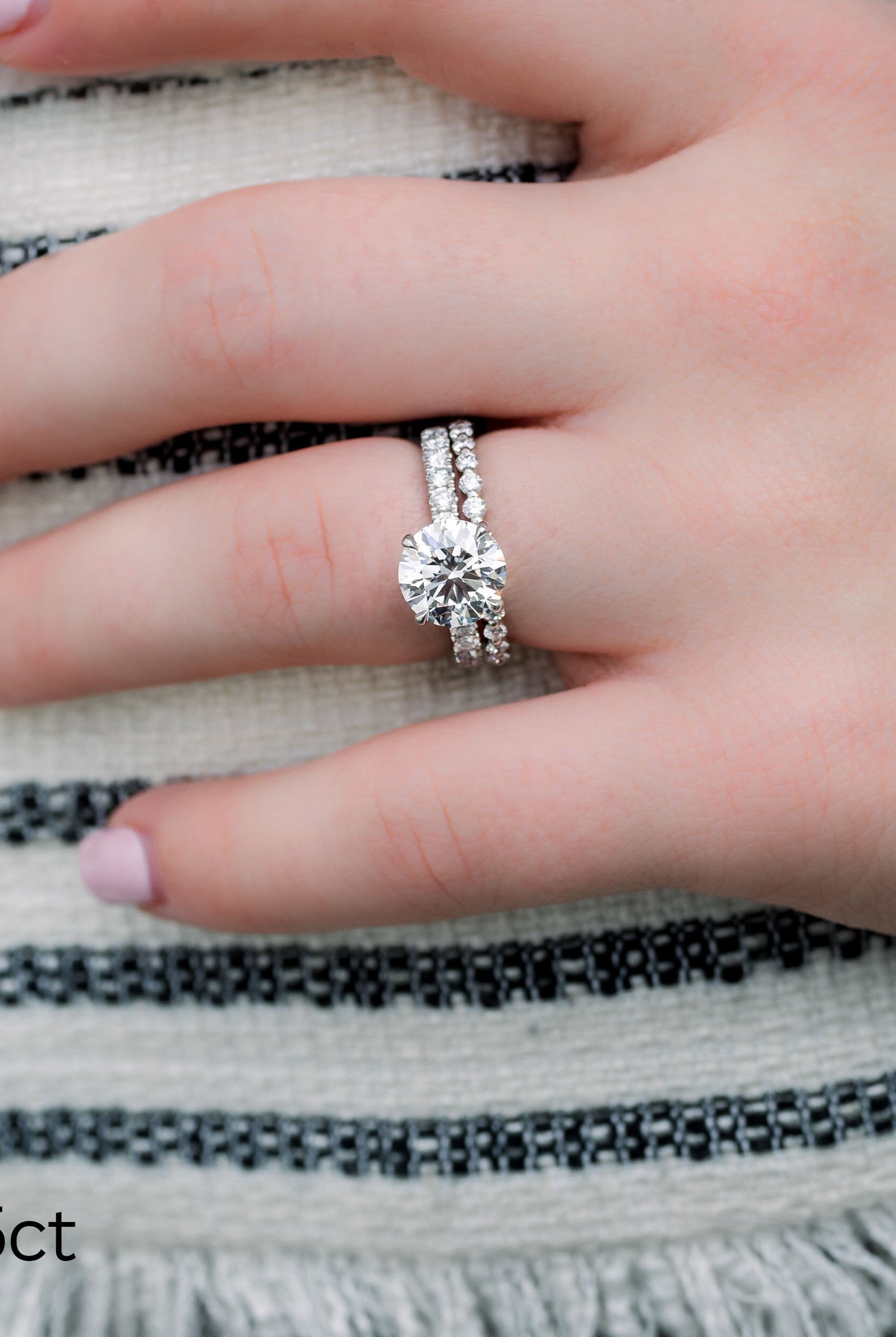 Round Brilliant Moissanite Ring
