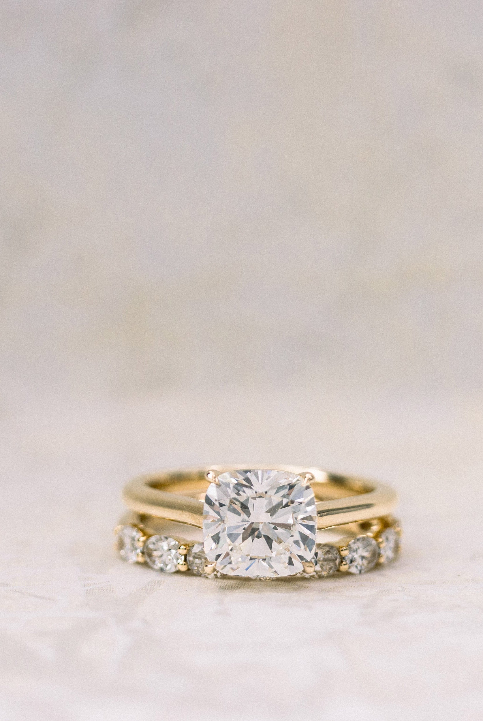 Cushion Solitaire Ring