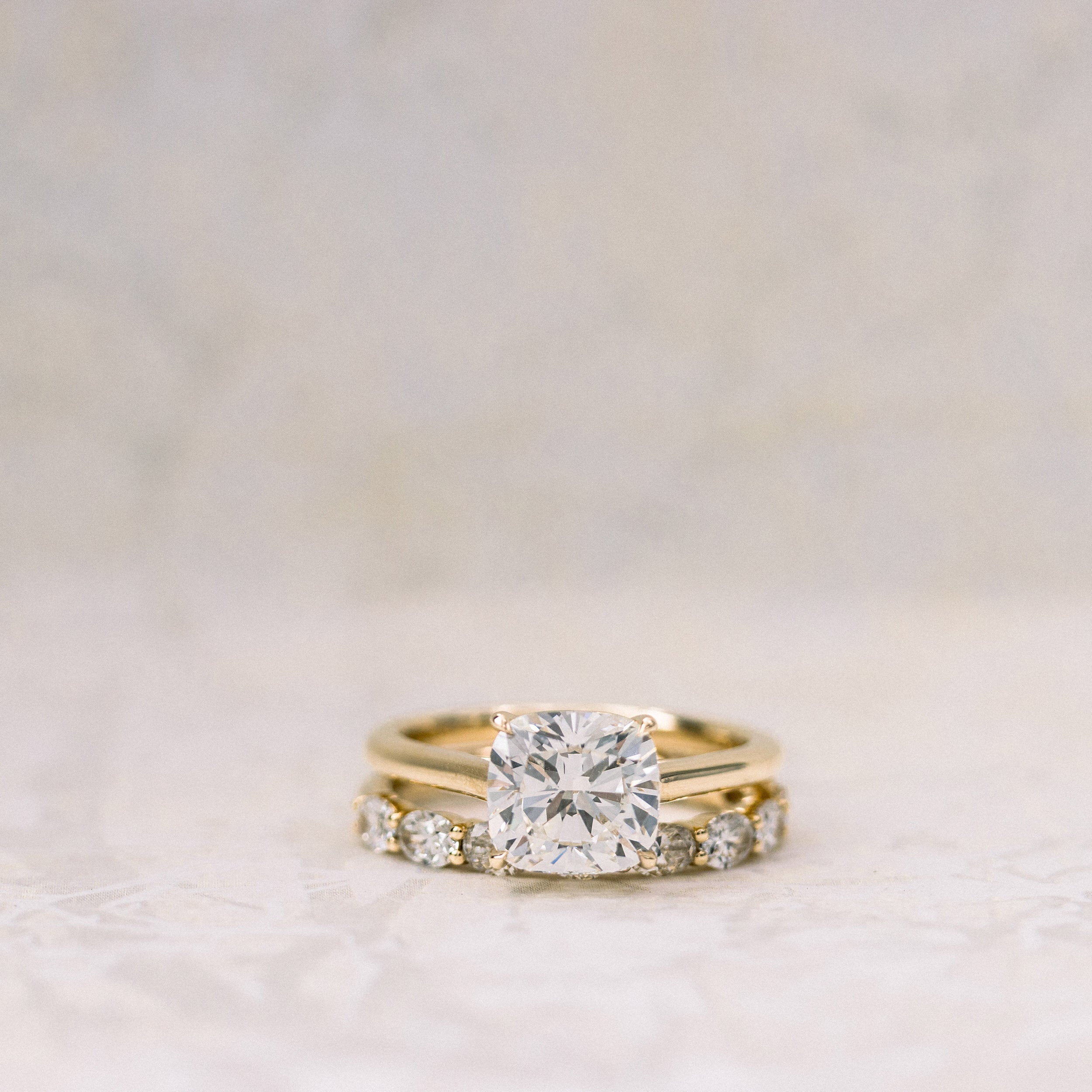 Cushion Solitaire Ring