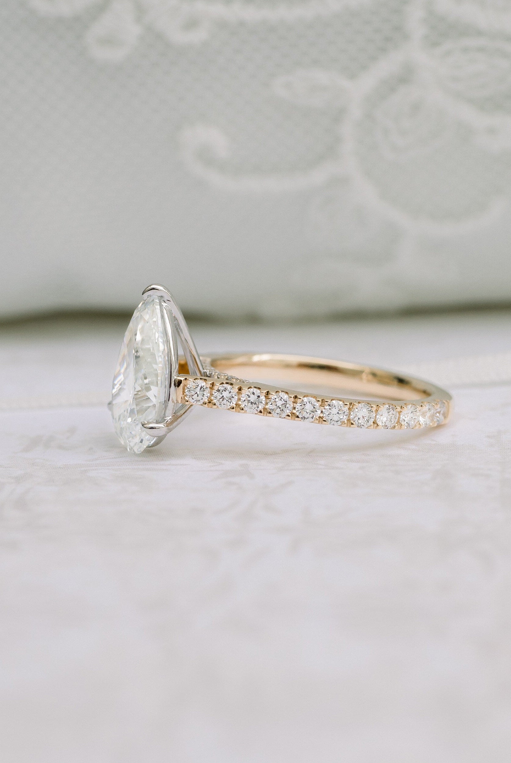 Pave Moissanite Ring