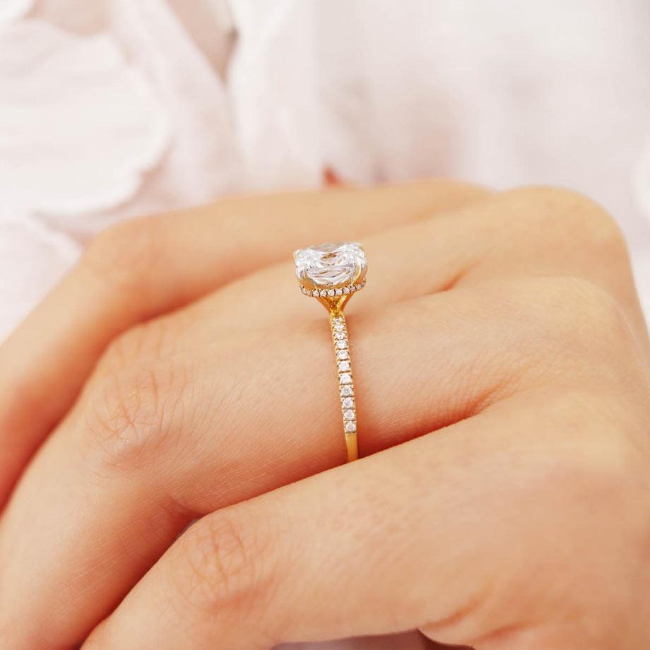 Cushion Cut Proposal Ring