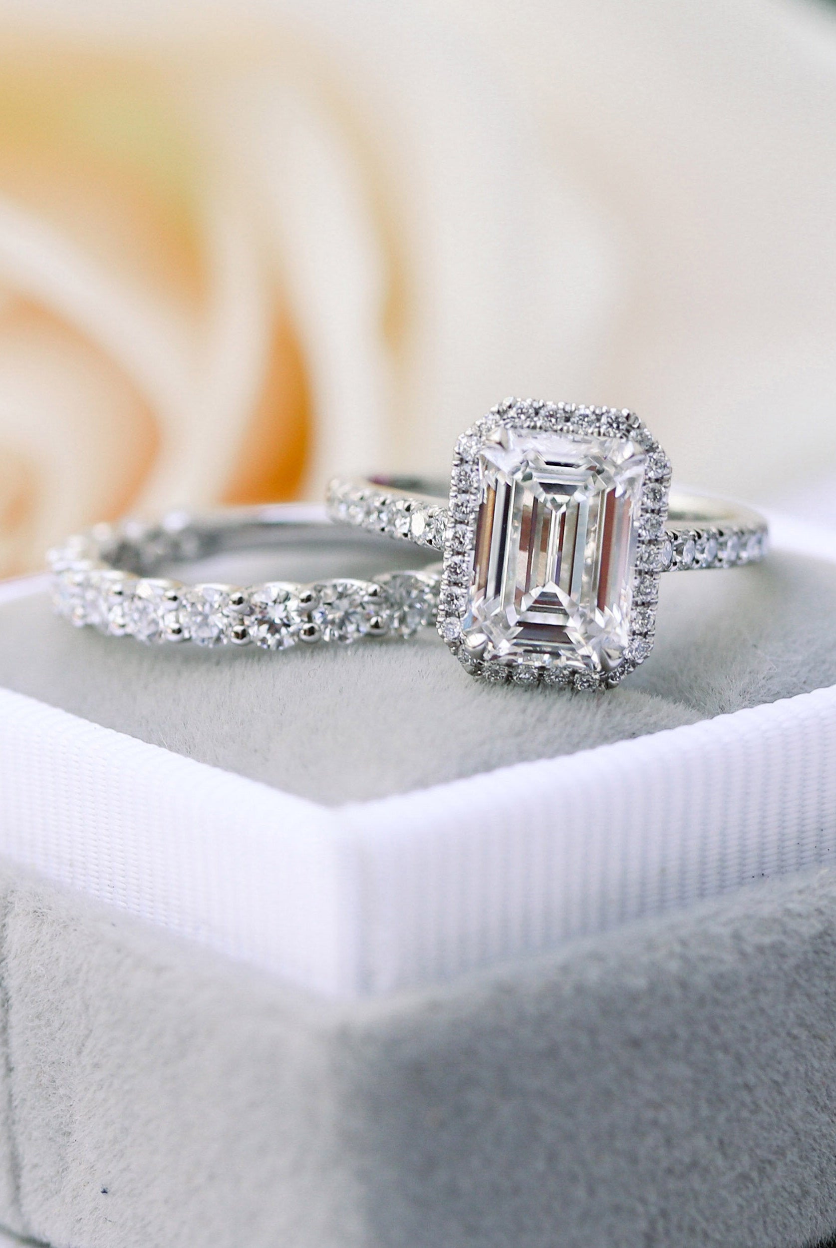 Affordable moissanite wedding jewelry for brides on sale