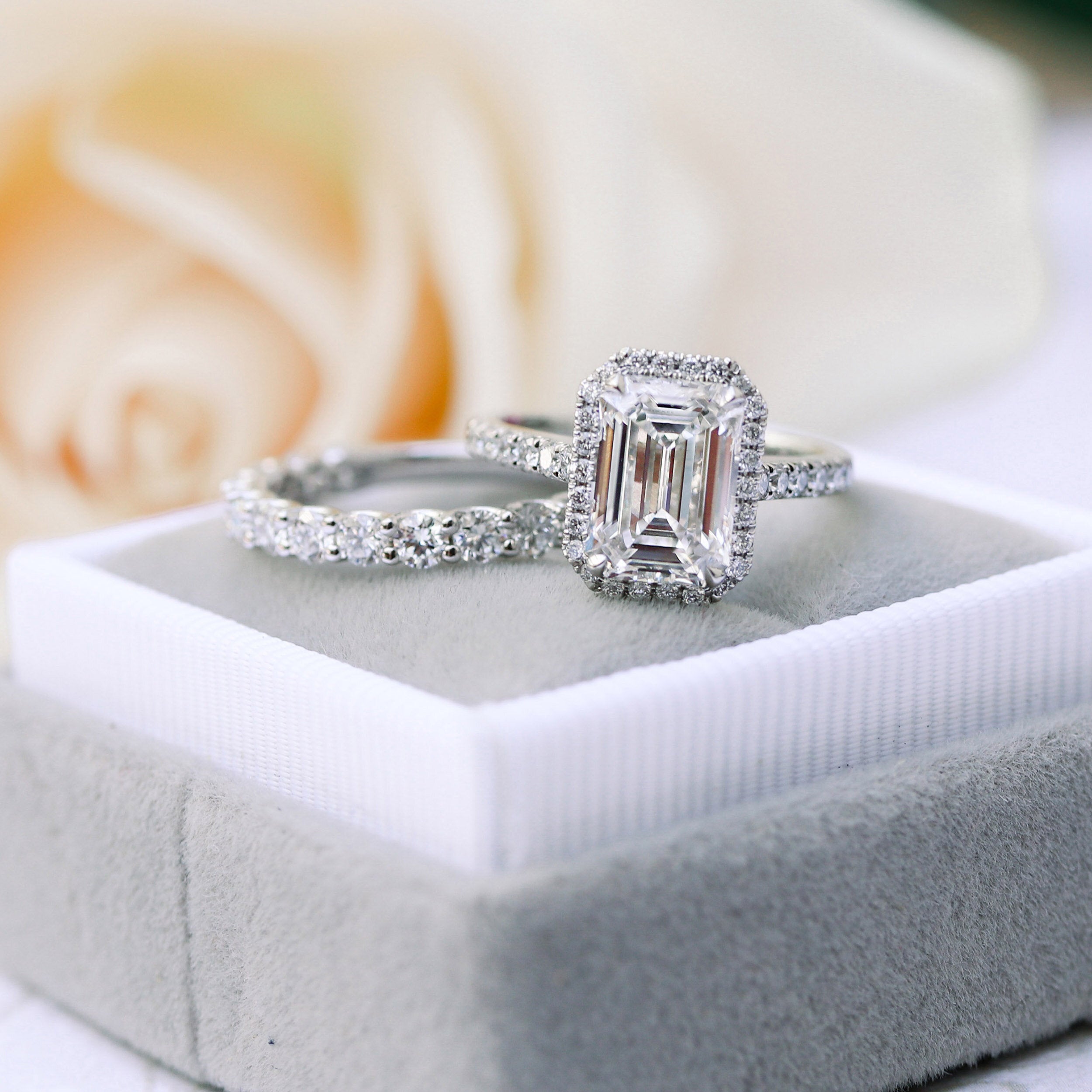 Affordable moissanite wedding jewelry for brides on sale