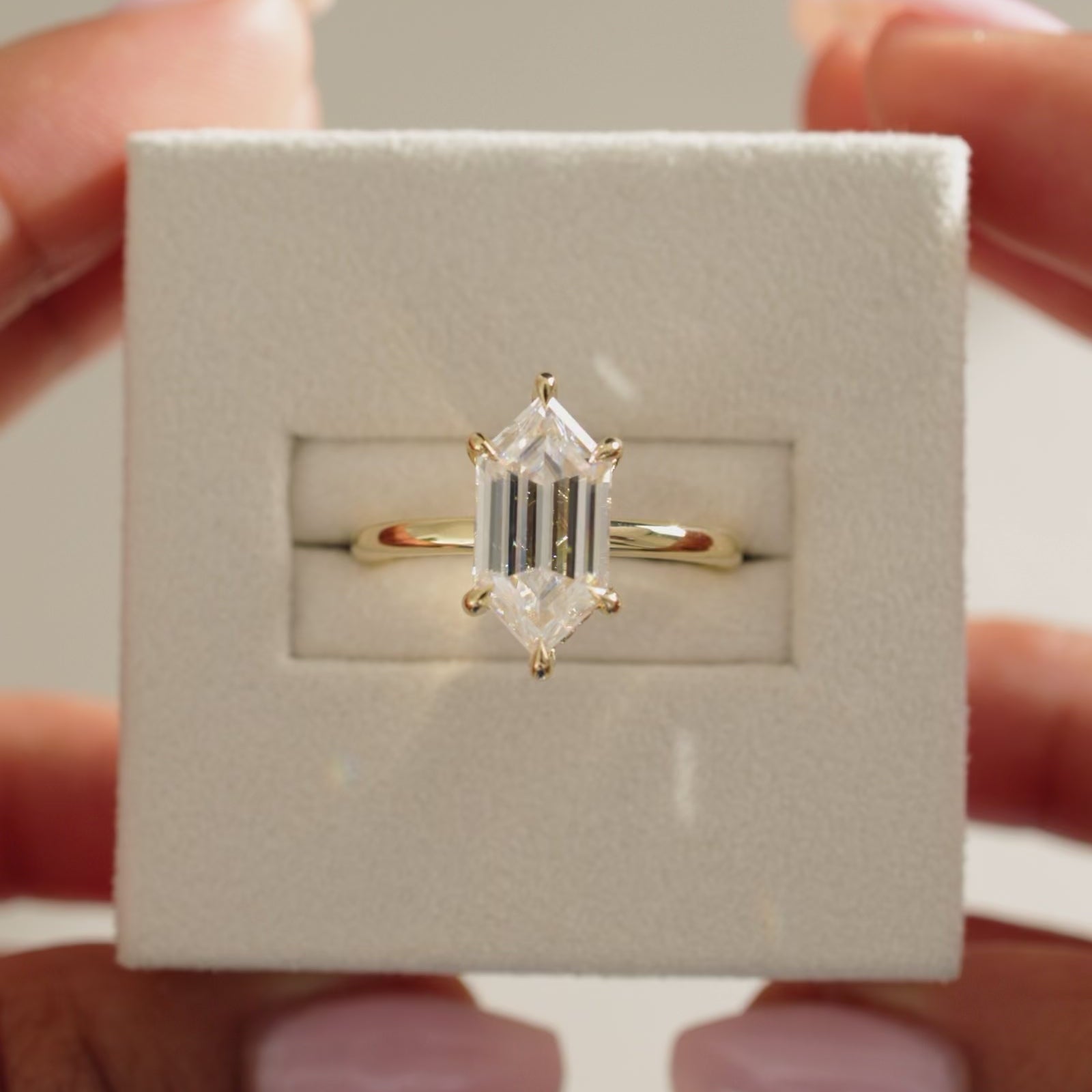 kite diamond ring, kite diamond engagement ring, unique engagement rings, kite cut diamond ring,