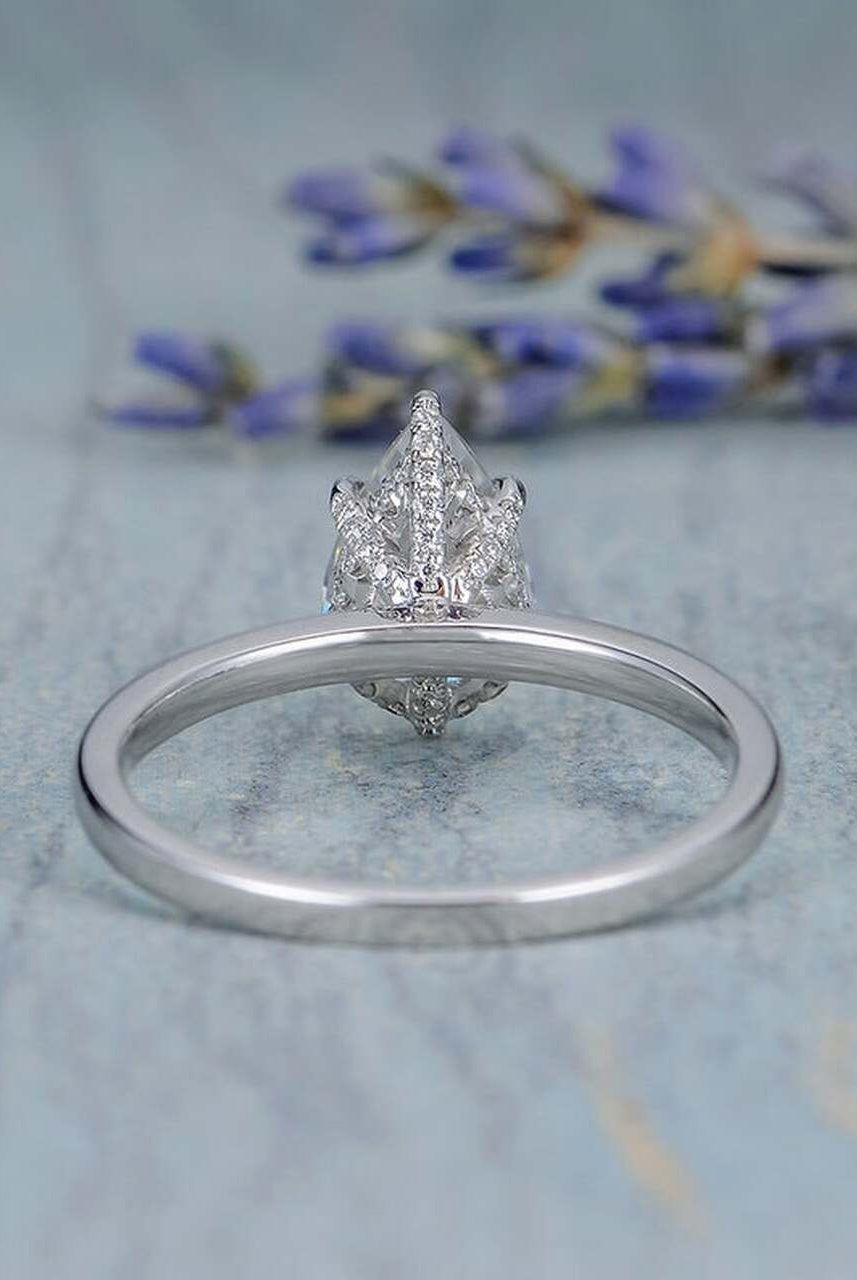 Custom Moissanite Engagement Ring