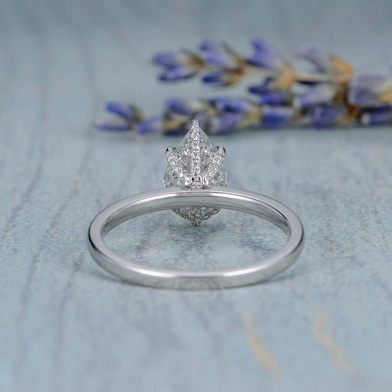 Custom Moissanite Engagement Ring