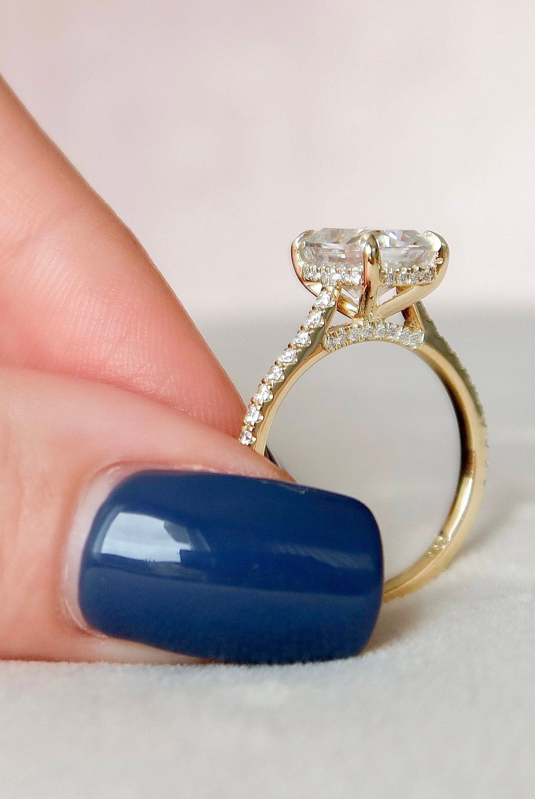 2.5 Carat Moissanite Engagement Ring