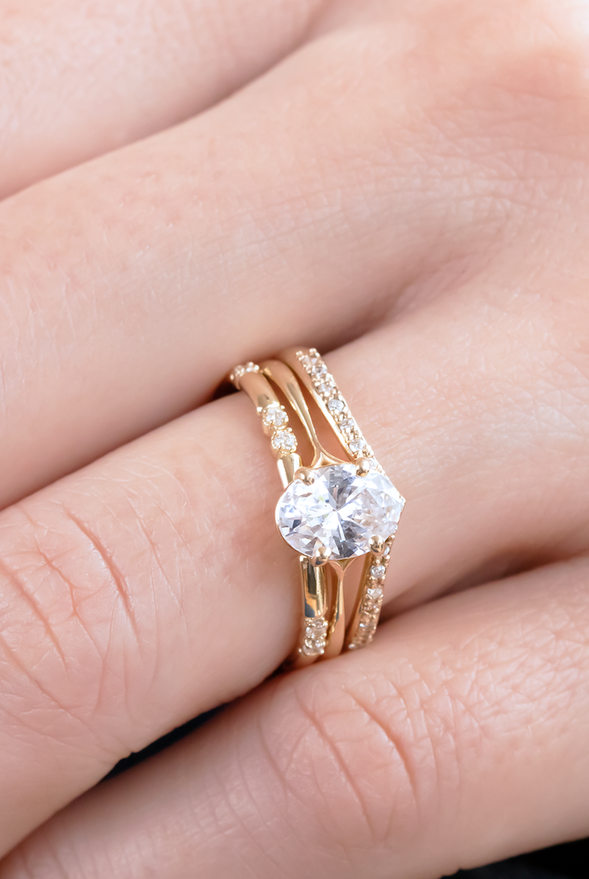 Custom Moissanite Engagement Ring