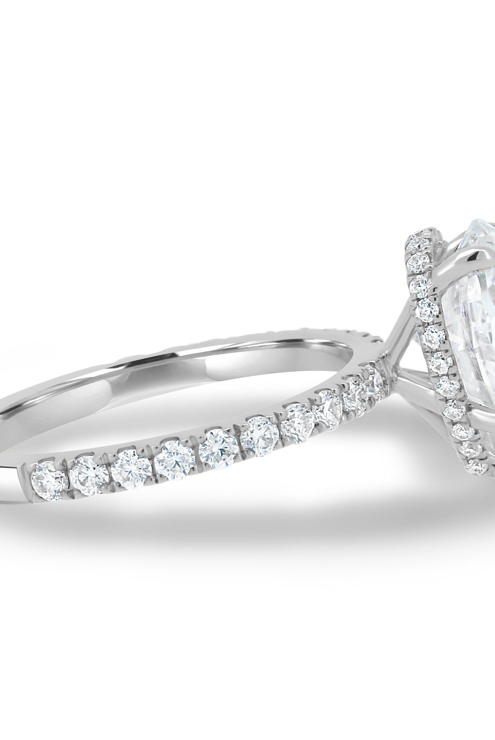 Moissanite Proposal Ring