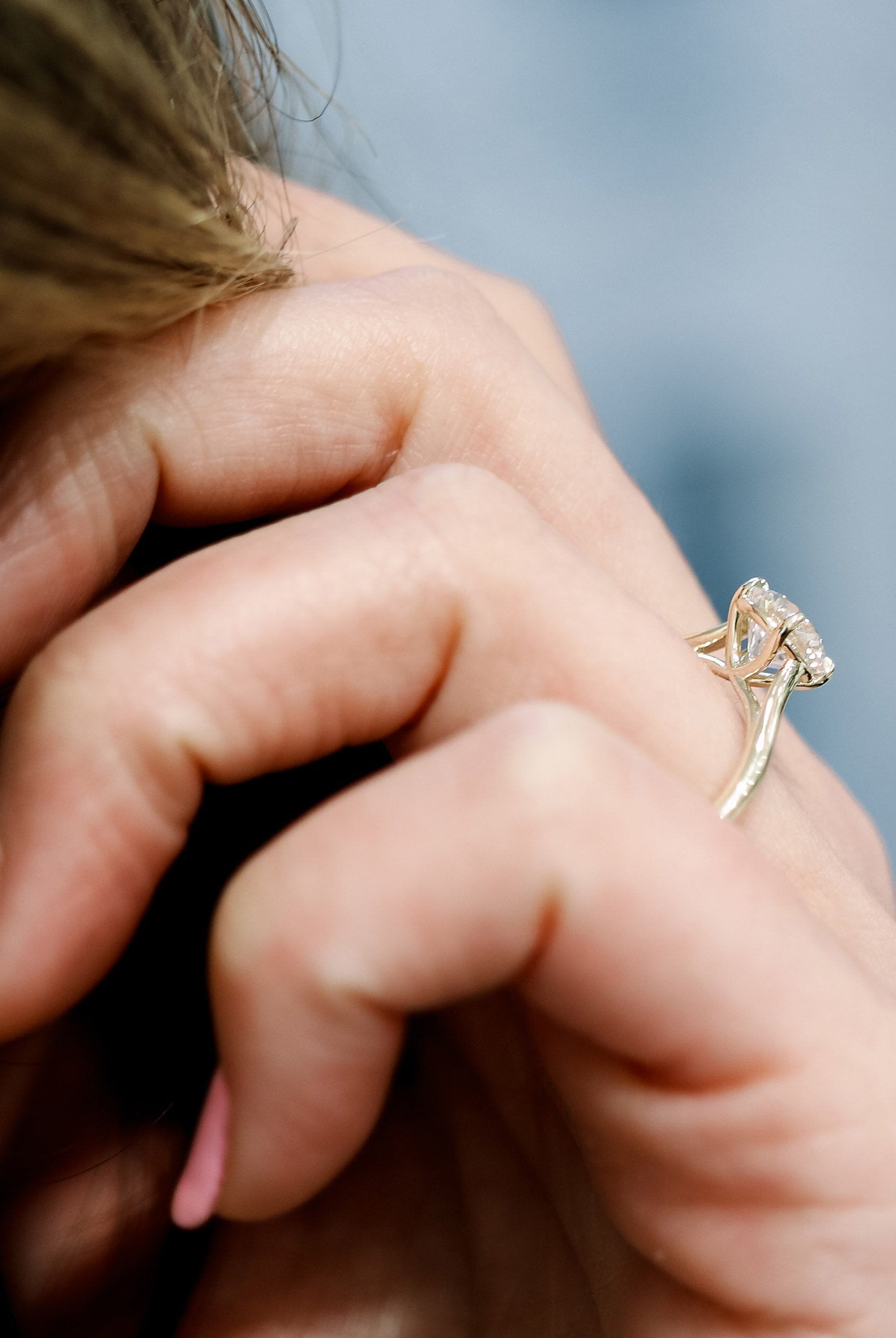 Moissanite solitaire rings