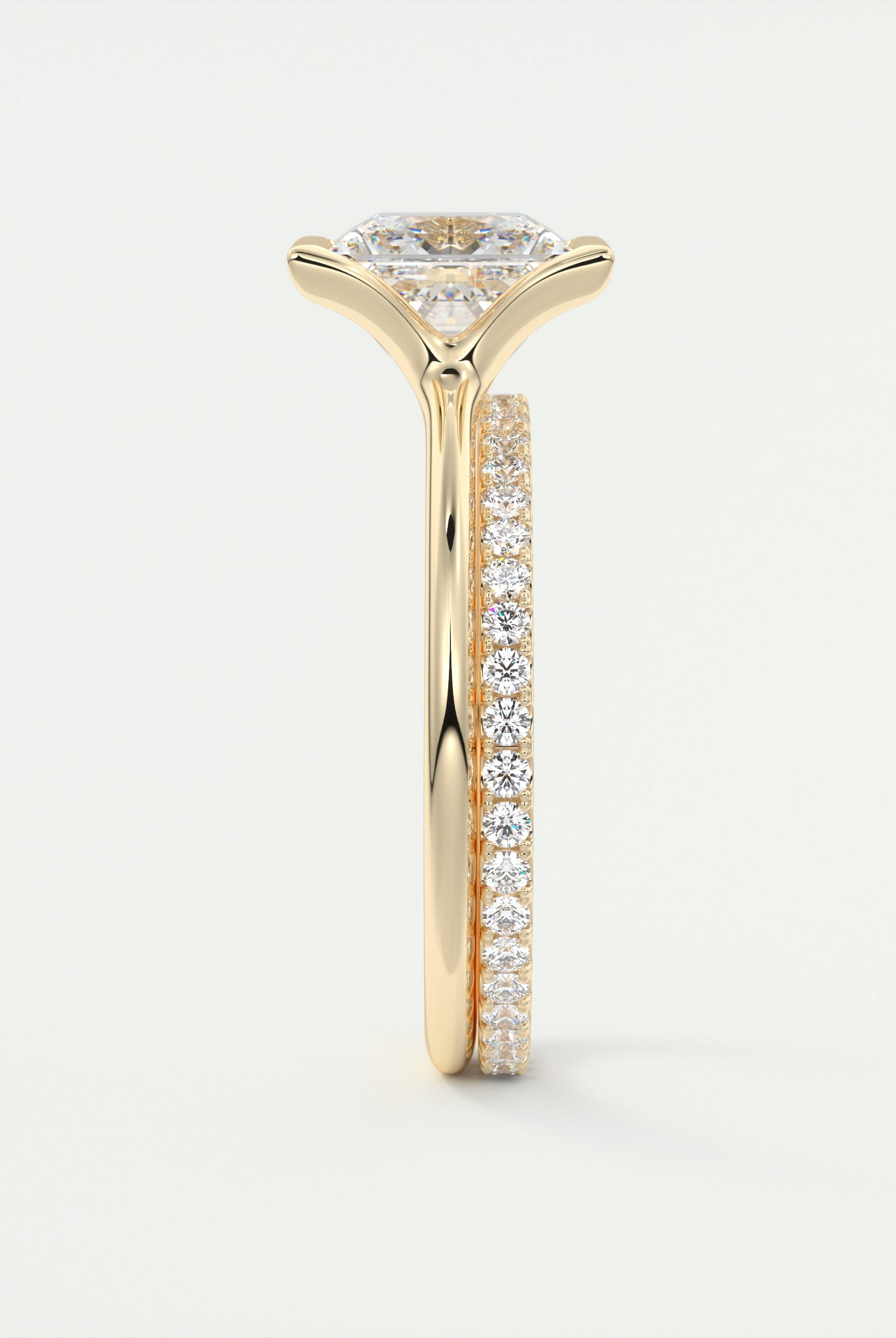 moissanite jewelry with lab-grown topaz