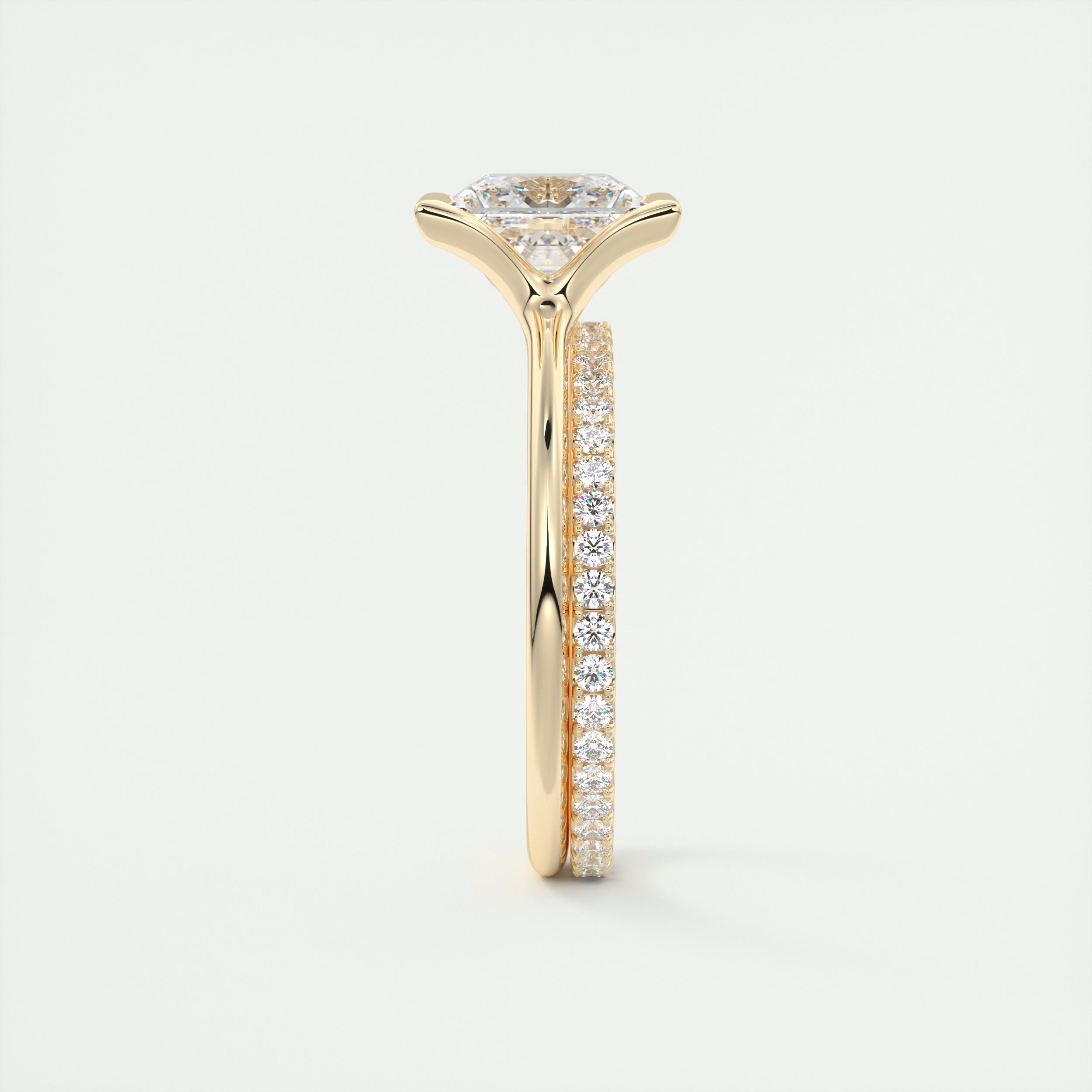 moissanite jewelry with lab-grown topaz