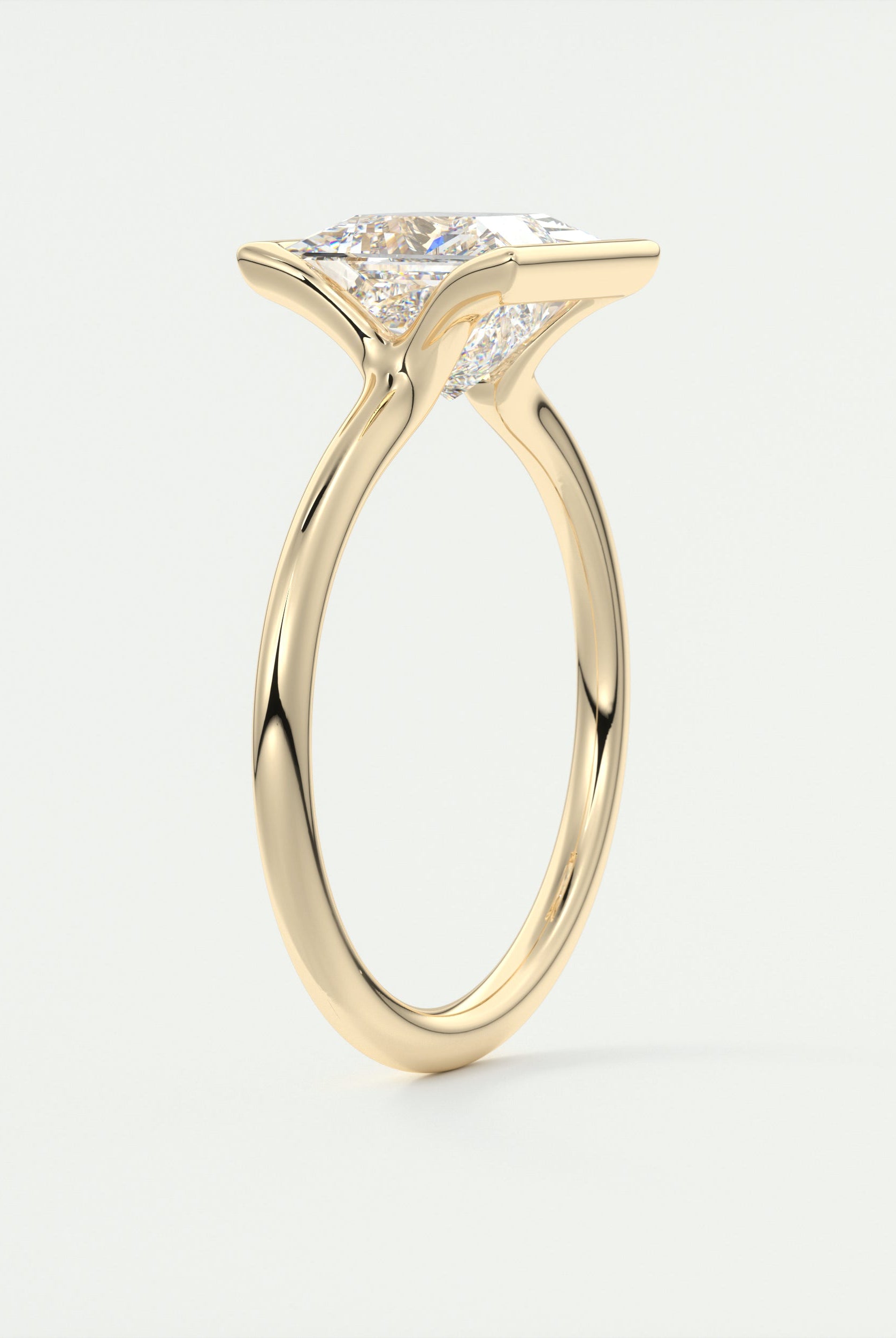 moissanite jewelry with lab-grown aquamarine