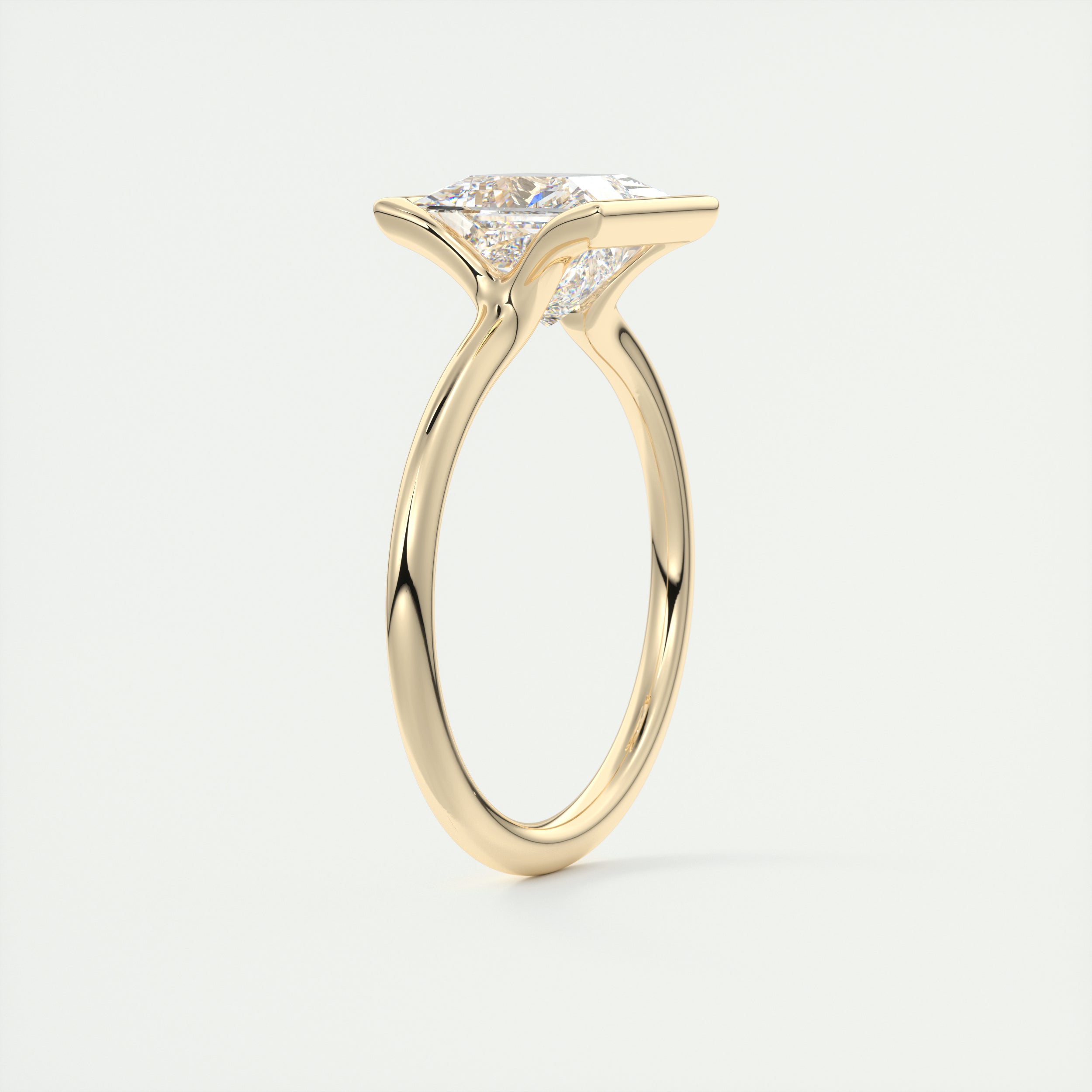 moissanite jewelry with lab-grown aquamarine