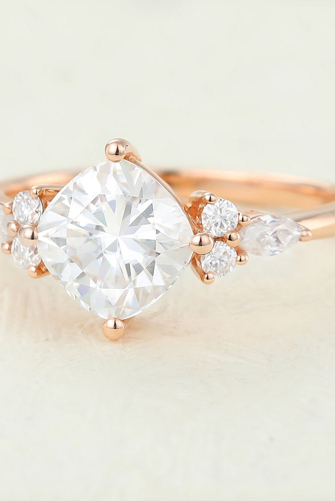 cushion-shaped-moissanite-cluster-engagement-ring