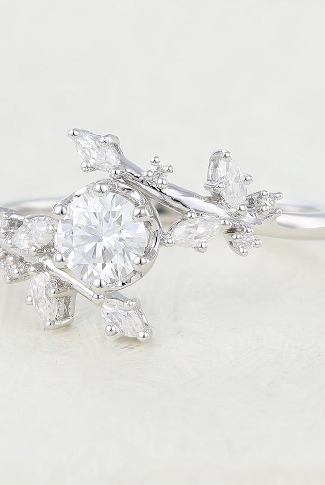 round-shaped-moissanite-art-deco-engagement-ring
