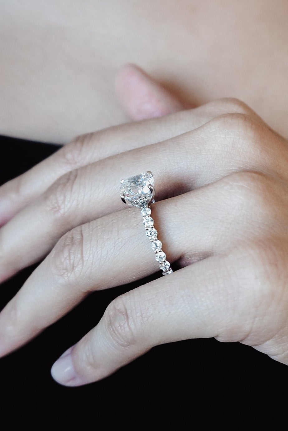 cushion-shaped-moissanite-hidden-halo-engagement-ring