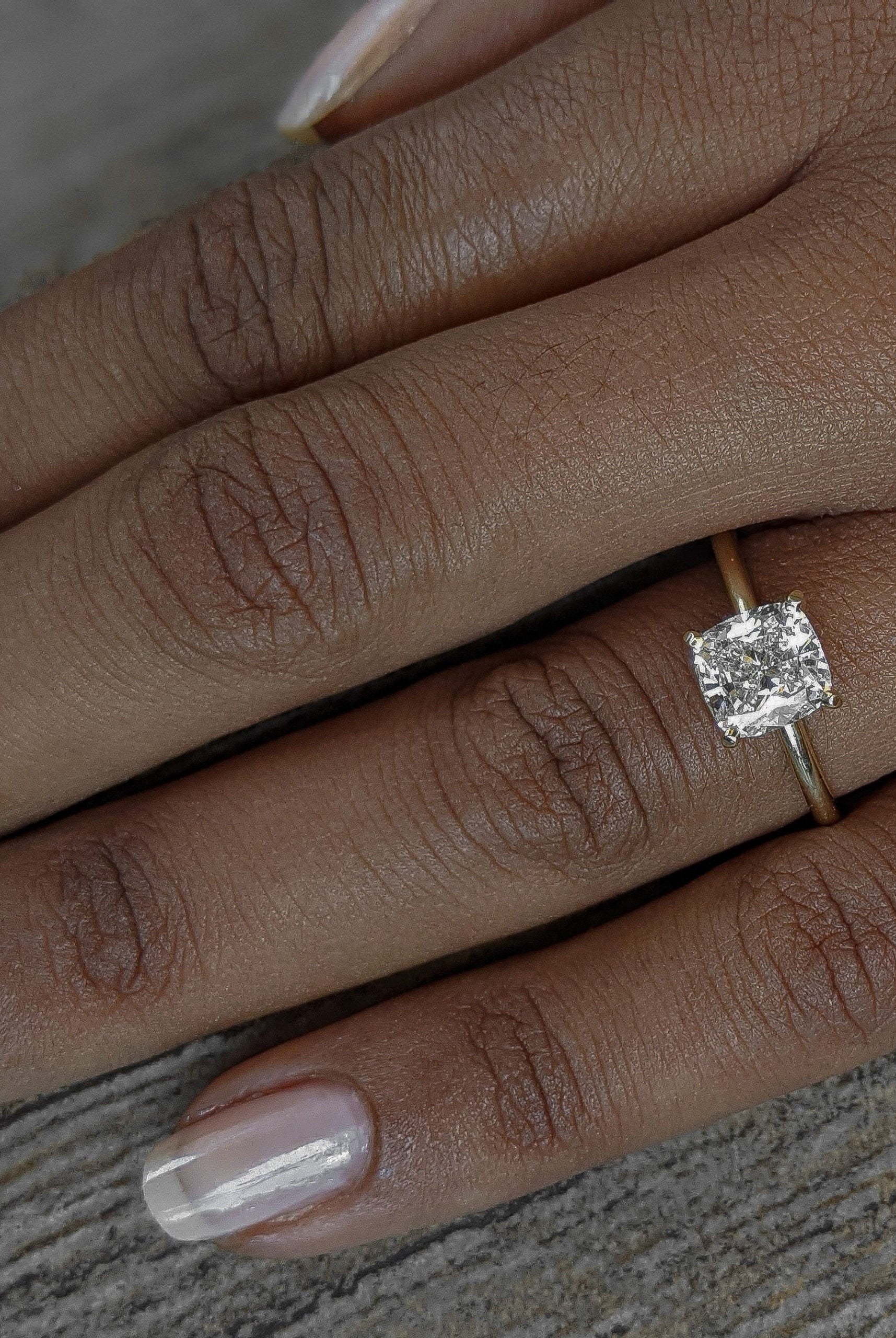 Moissanite engagement ring set for sale