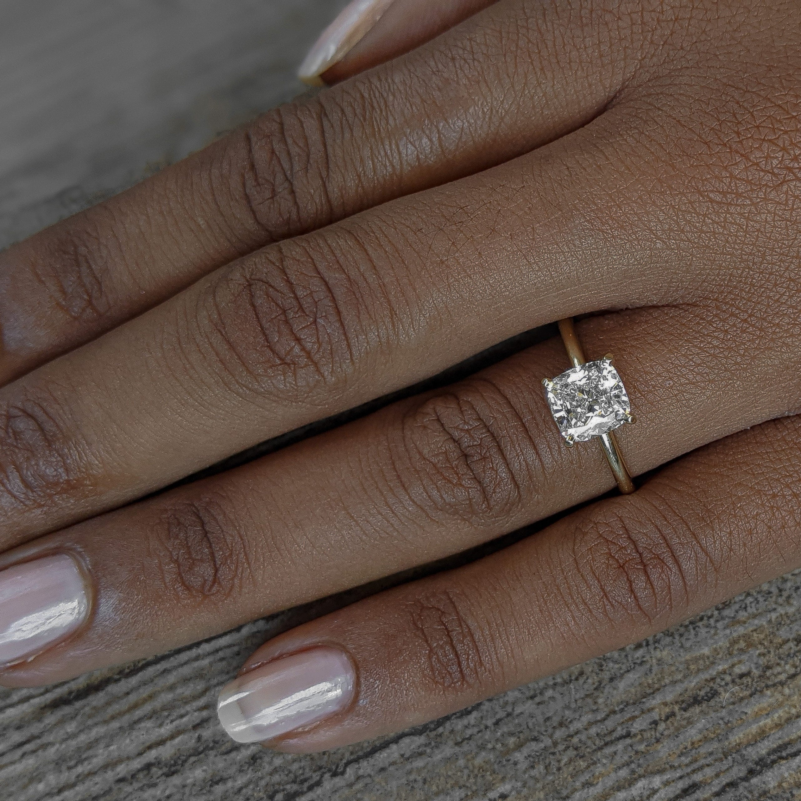 Moissanite engagement ring set for sale