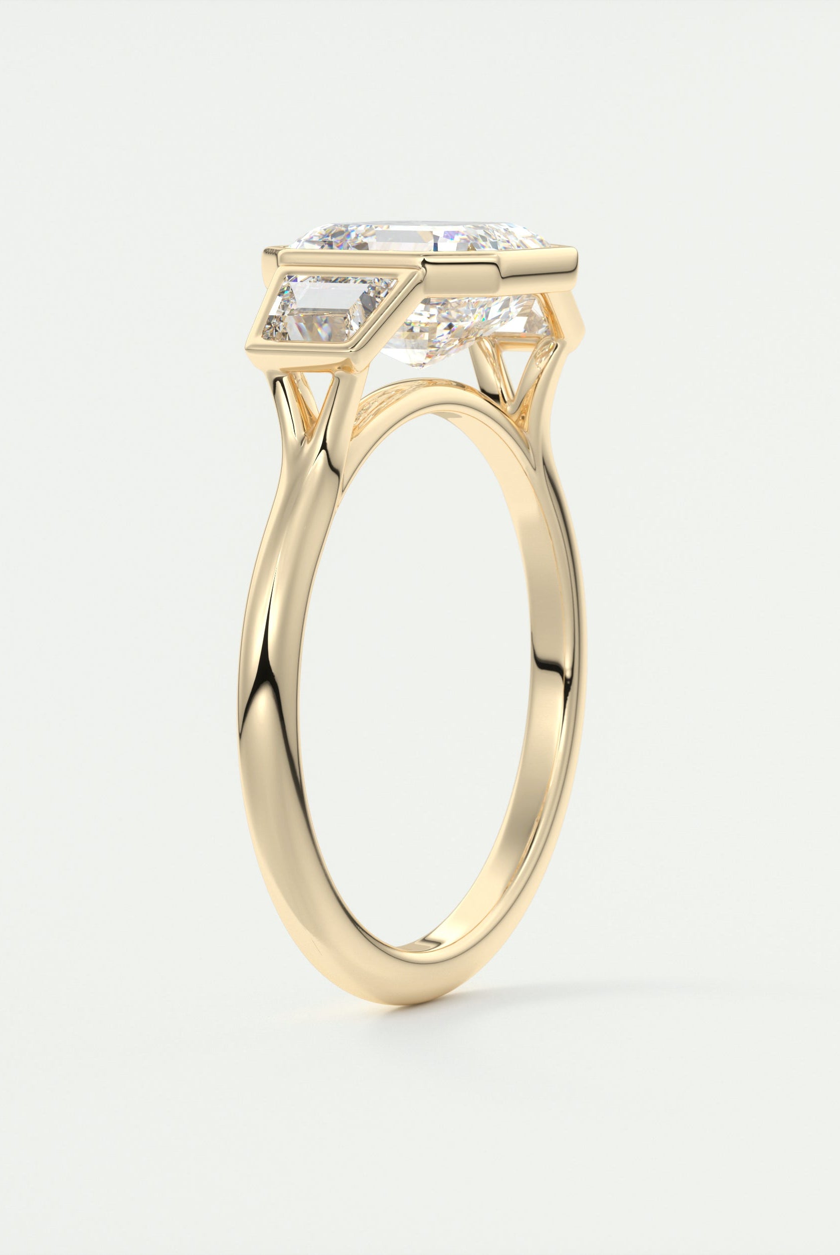Asscher Cut Bridal Ring