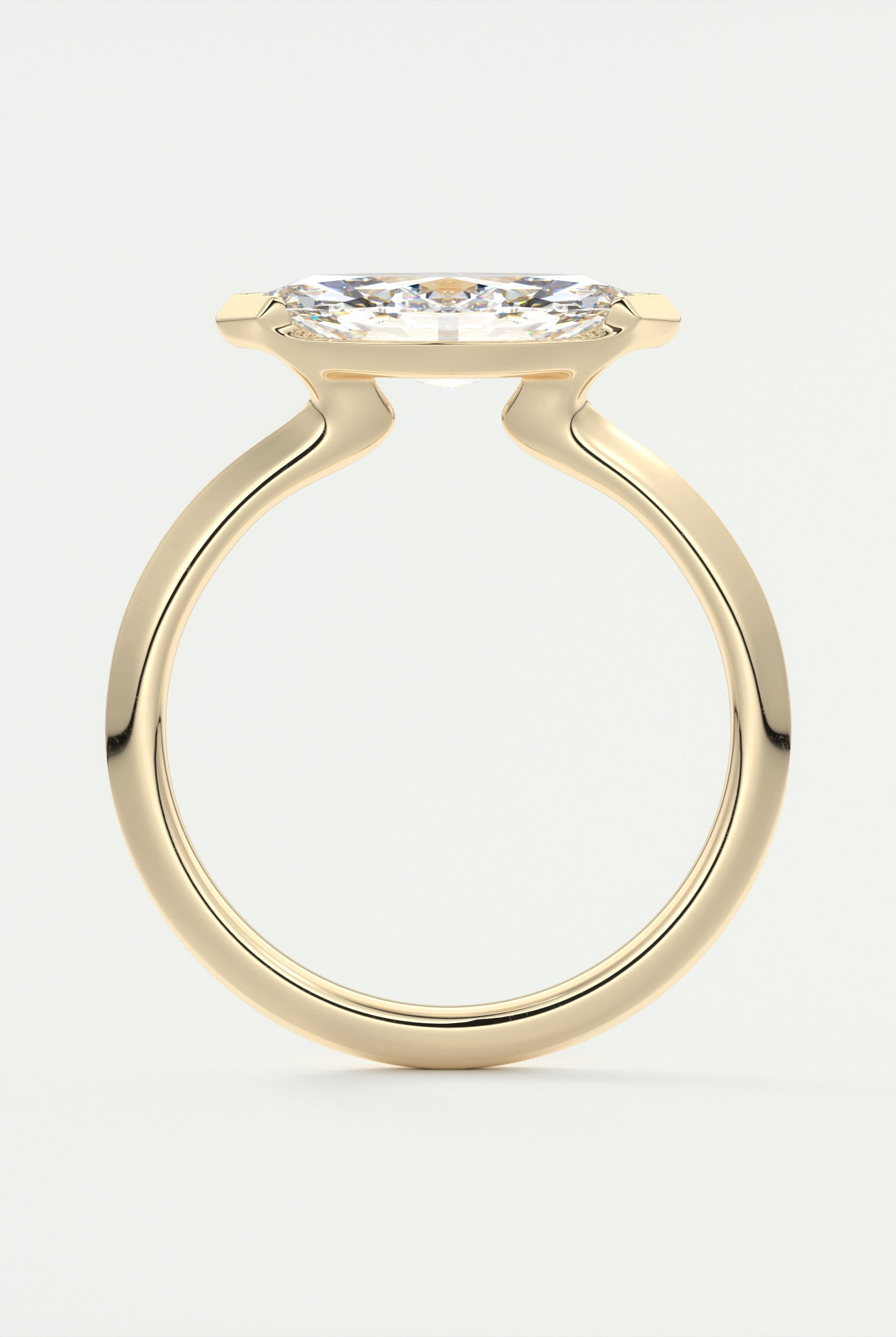 East West Engagement Ring