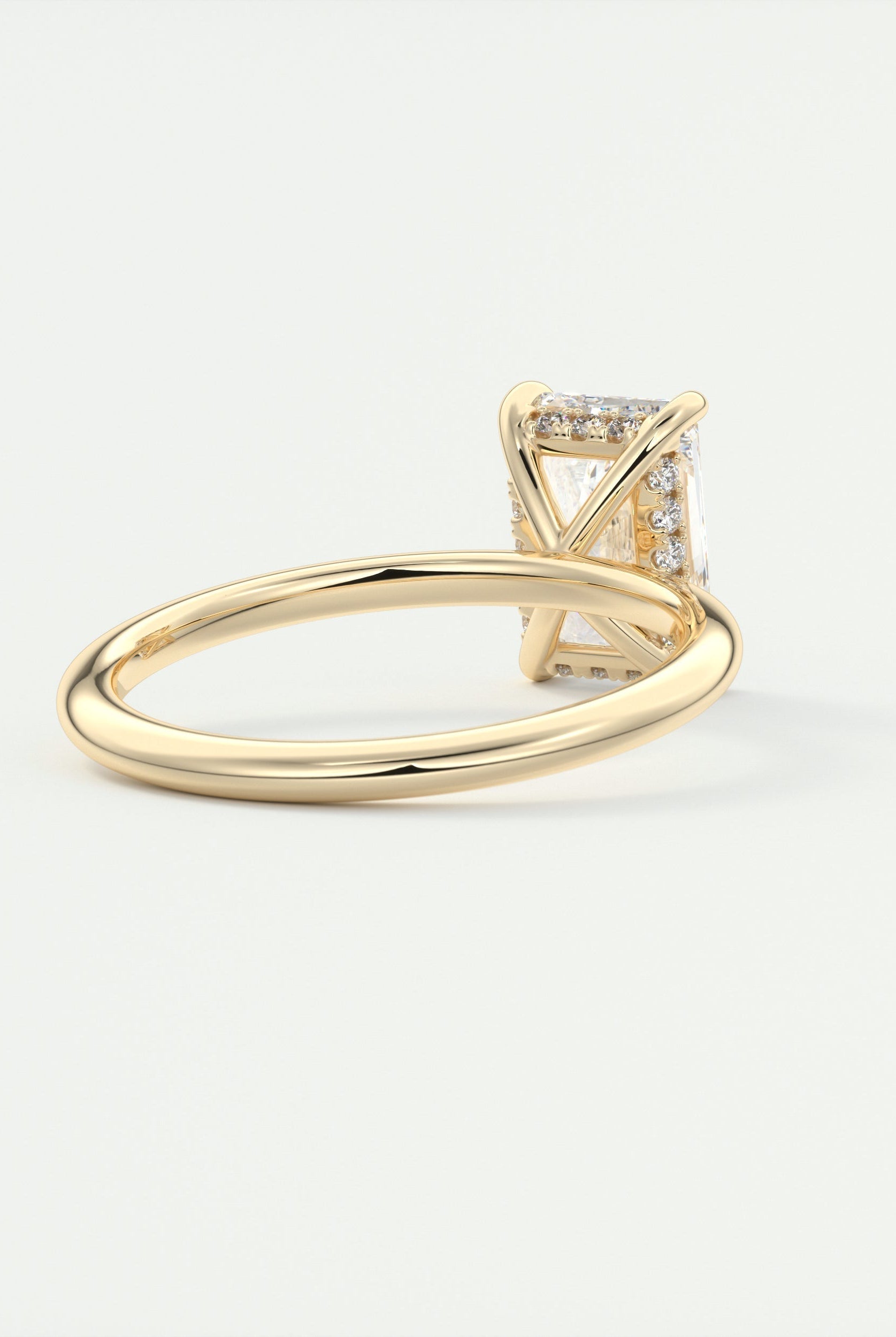 Moissanite Solitaire Engagement Ring