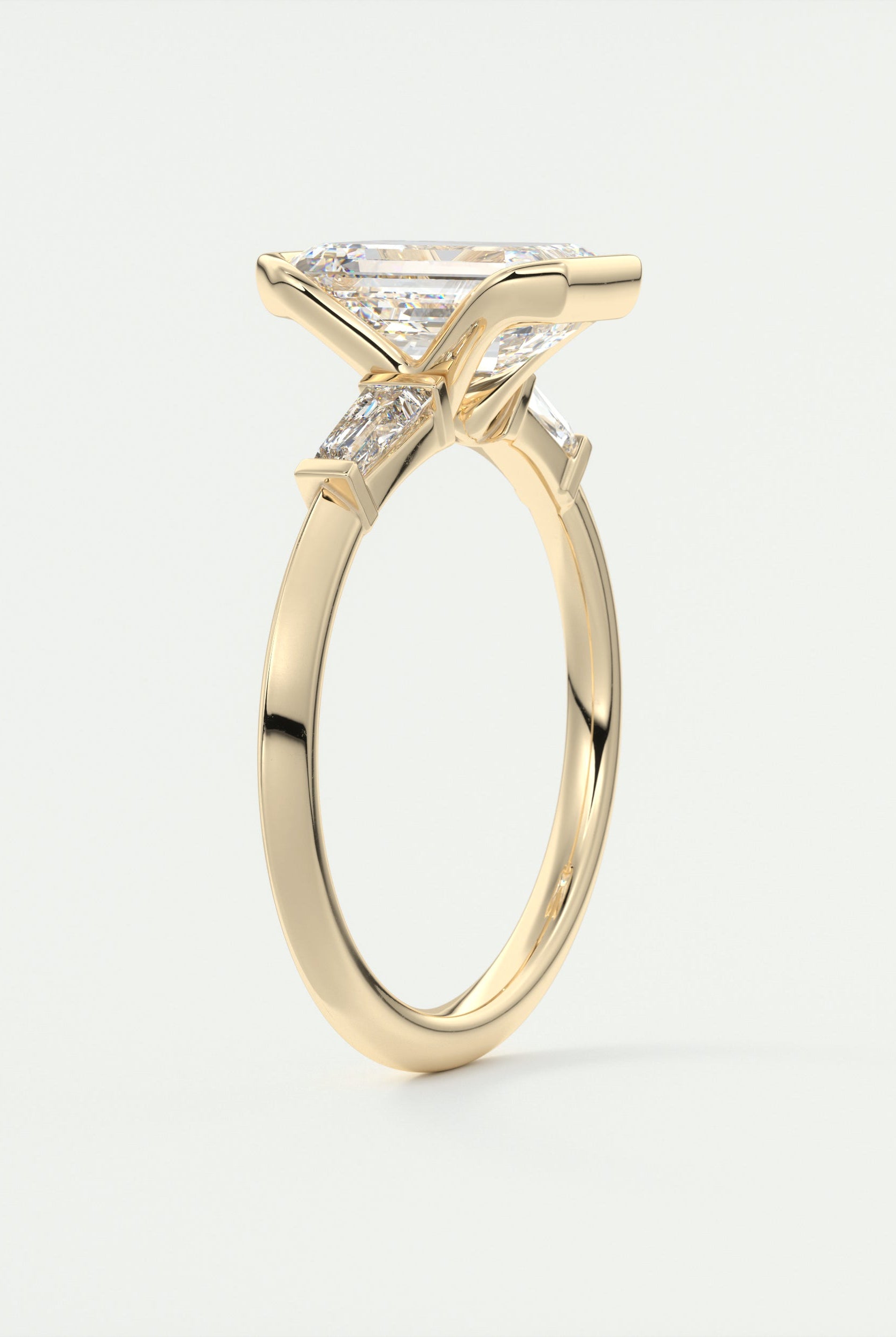 Emerald Cut Bridal Ring