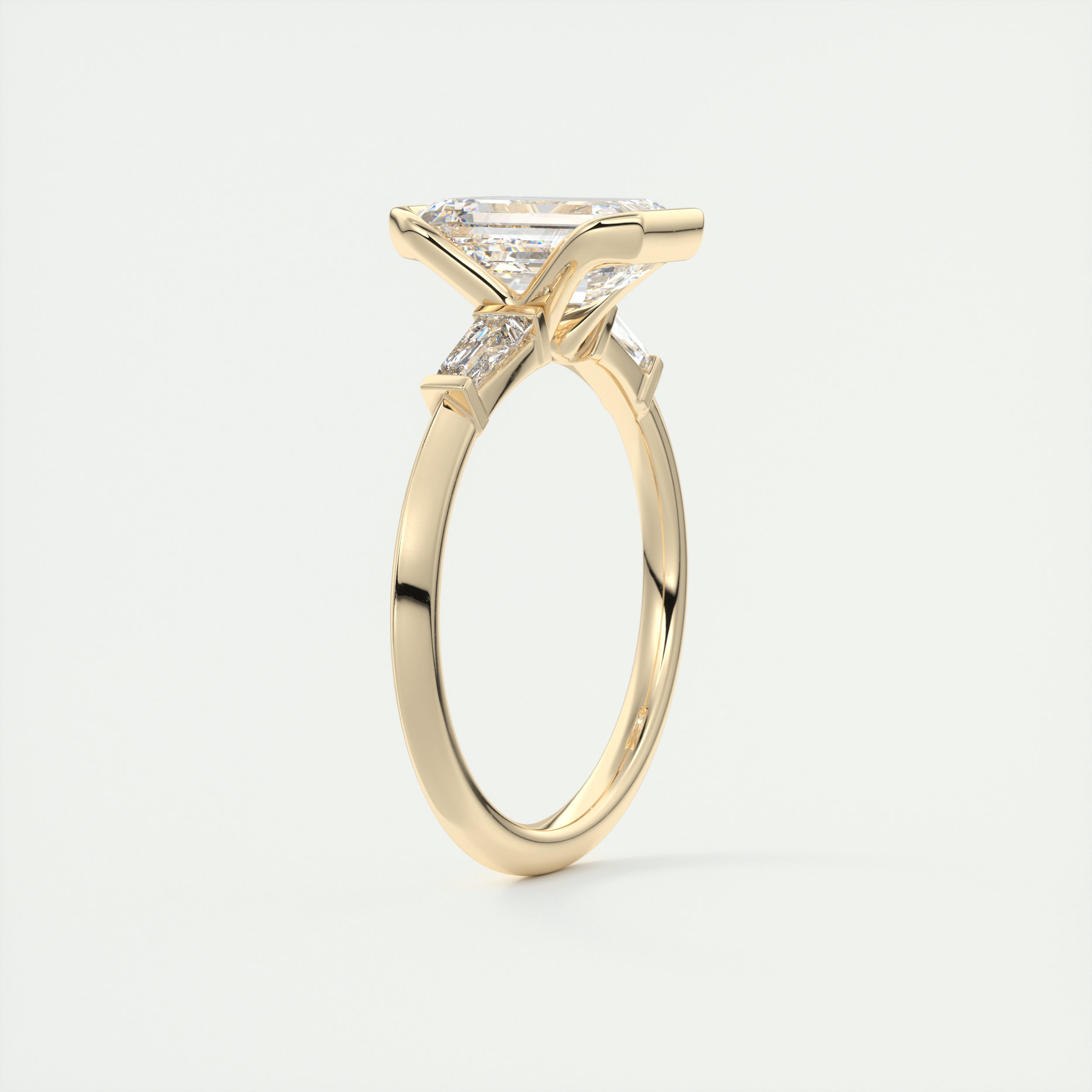 Emerald Cut Bridal Ring