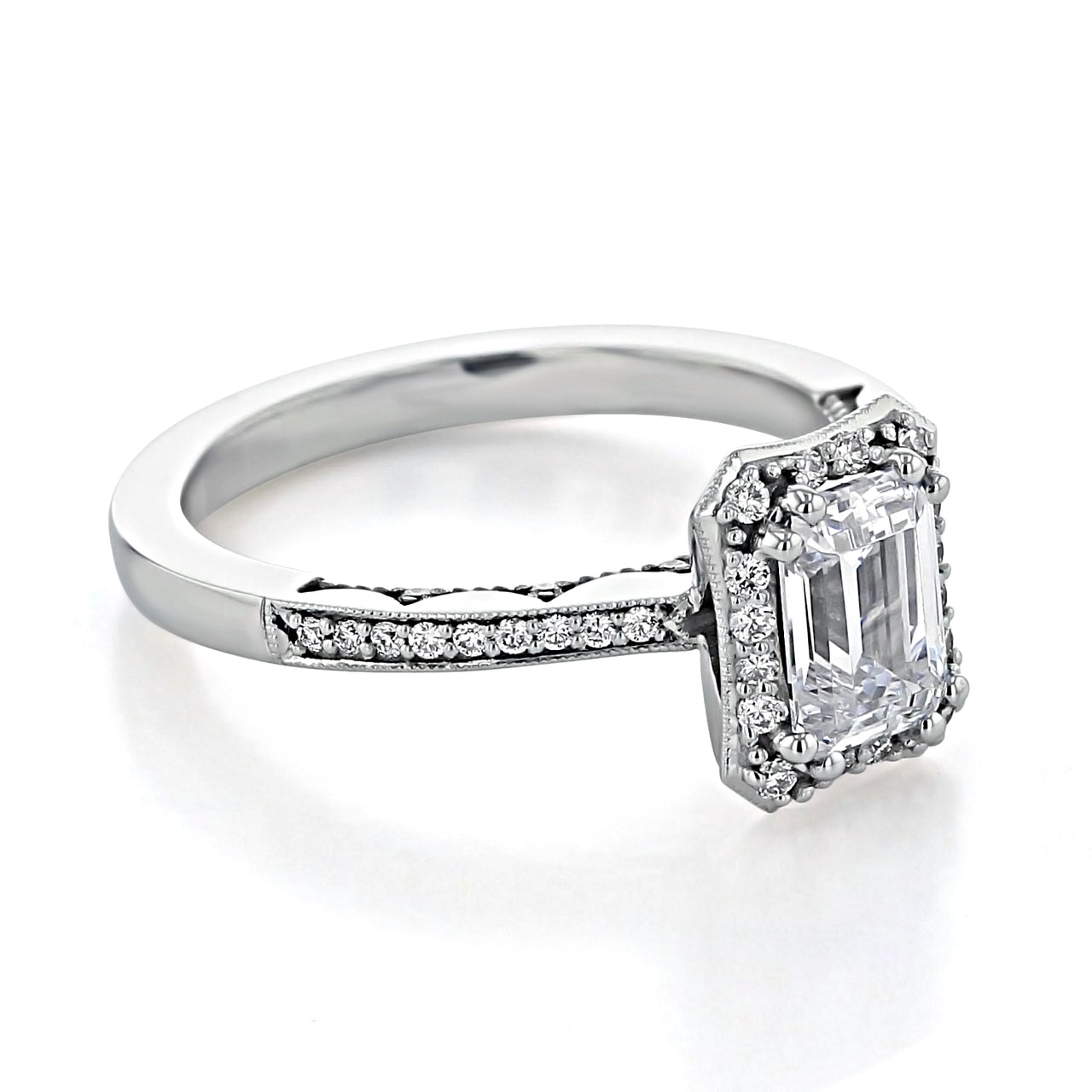 Moissanite wedding set with set discount