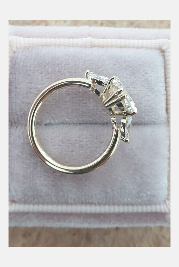 Moissanite diamond leverback hoop earrings discounts online