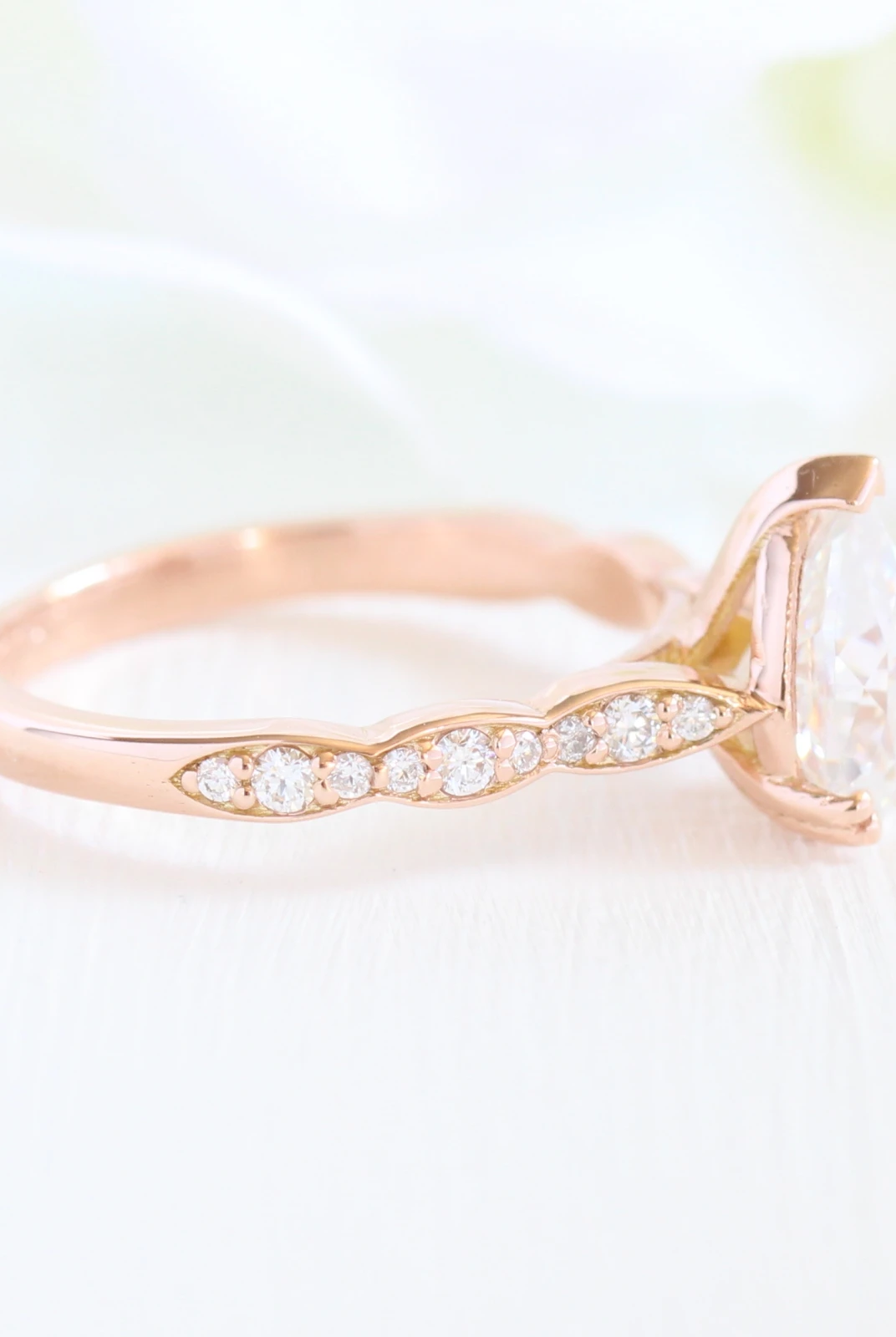 Moissanite wedding jewelry for luxury beach wedding