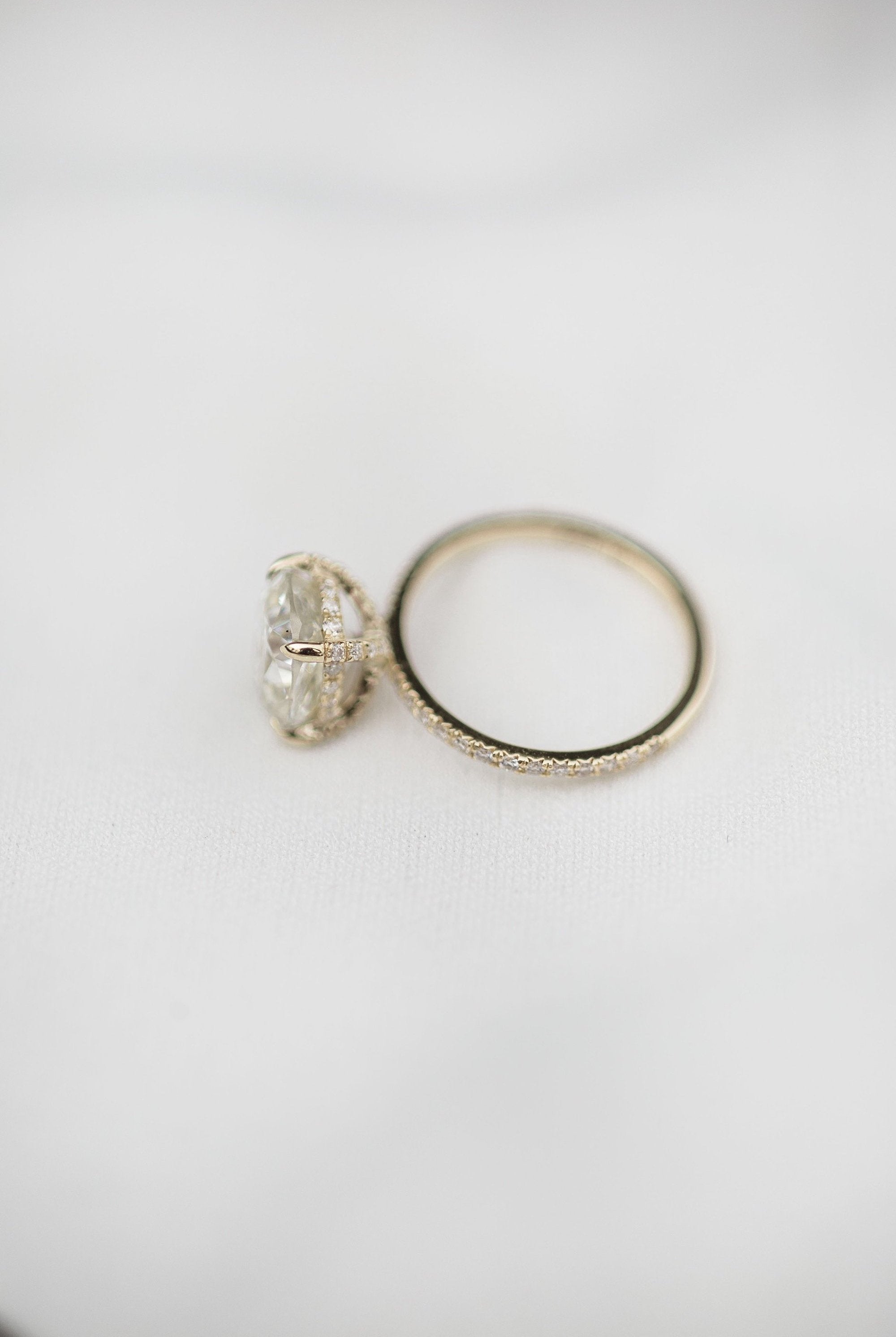moissanite engagement ring alternatives