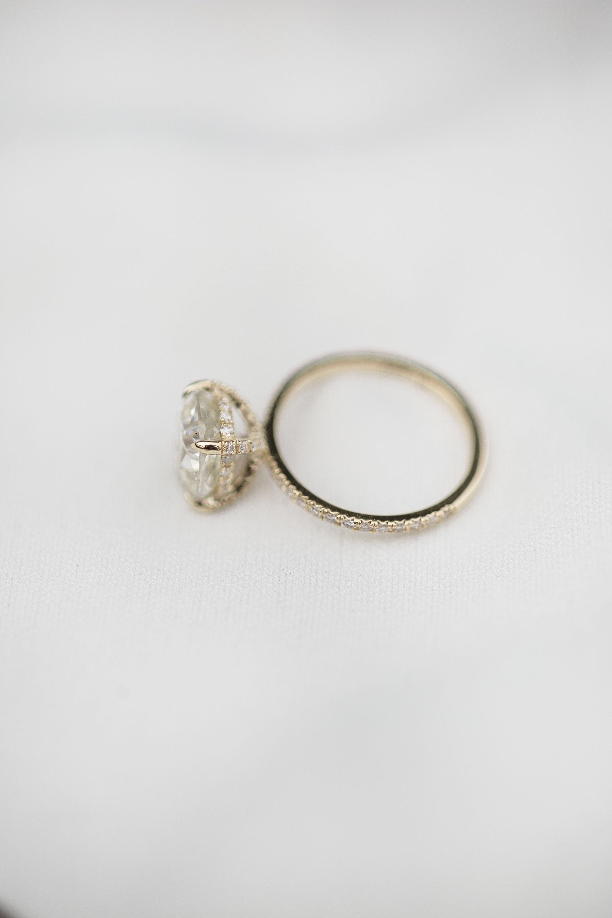 moissanite engagement ring alternatives