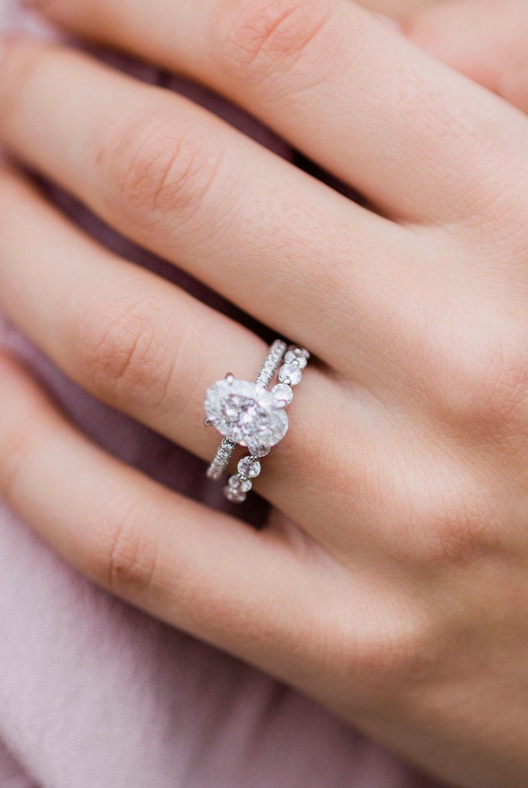 moissanite cushion cut ring