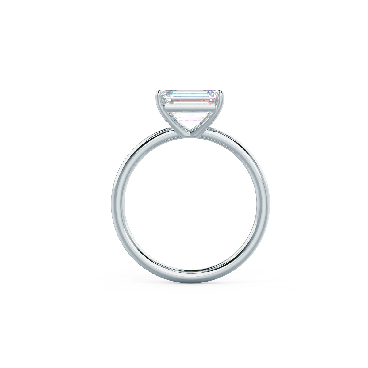 moissanite solitaire band Chicago