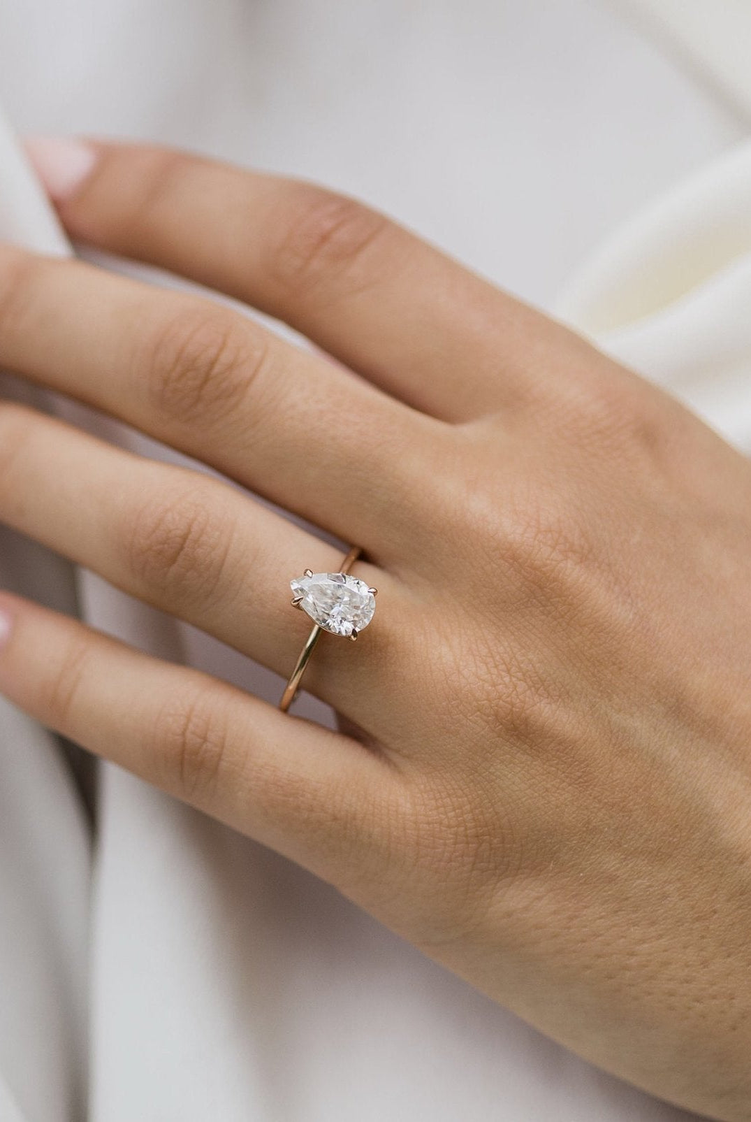 Boho-chic moissanite rings