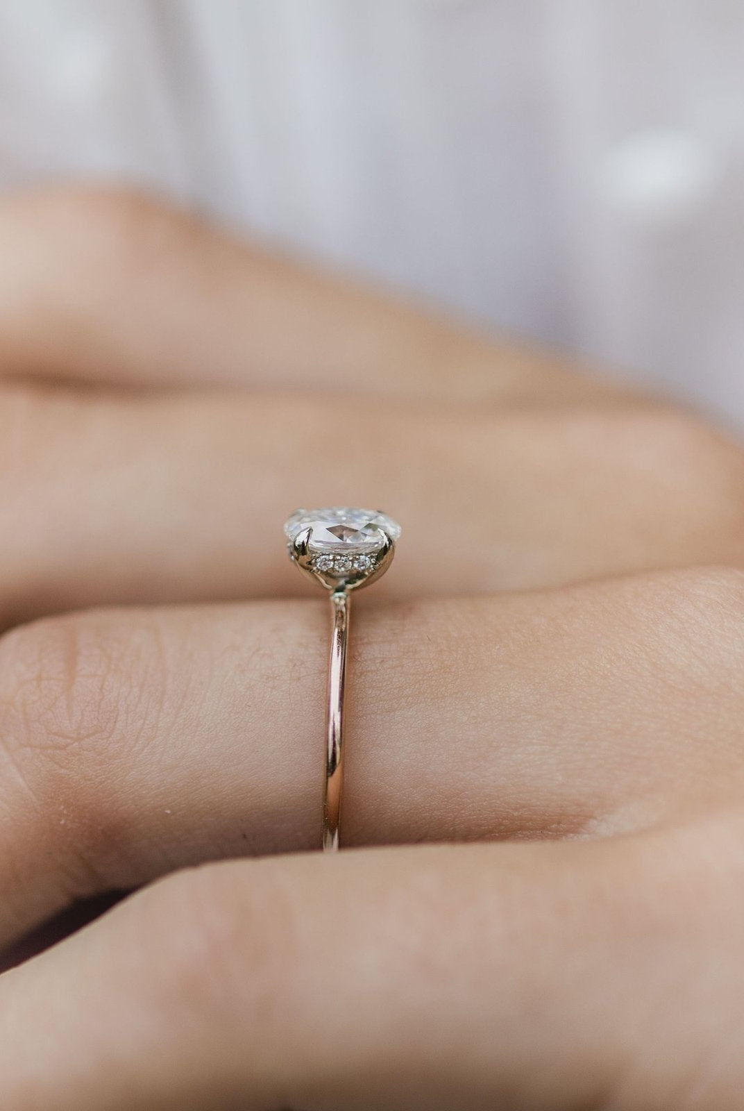 moissanite engagement ring craftsmanship