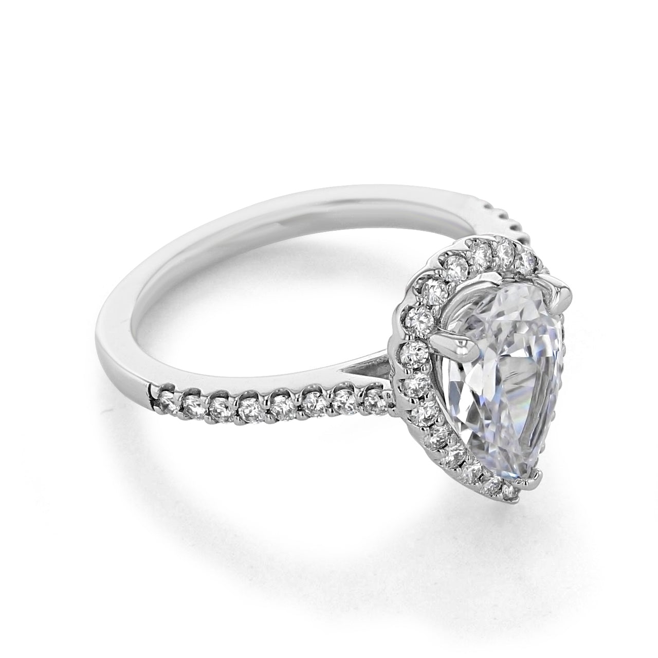 Pear moissanite ring USA