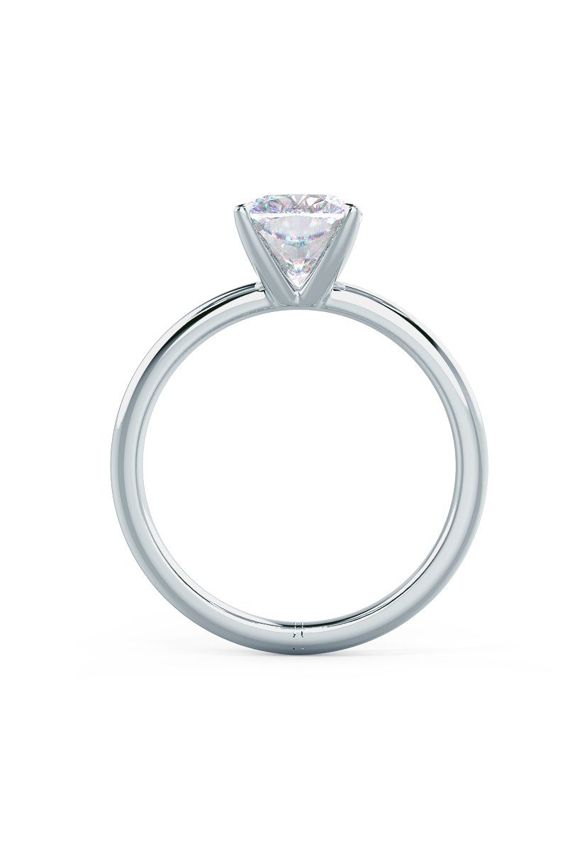 2.75ct Cushion Cut Moissanite Diamond Classic Solitare Engagement Ring