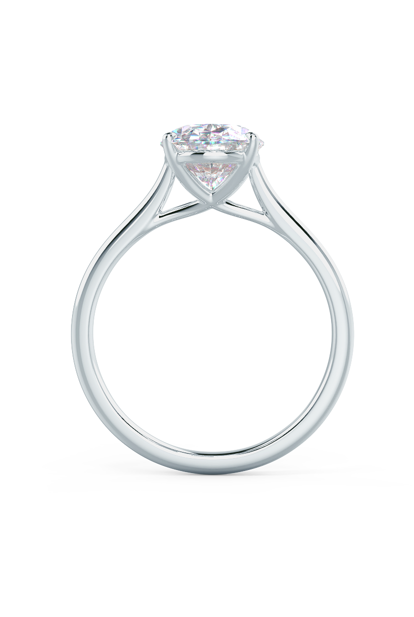moissanite geometric band engagement ring Chicago