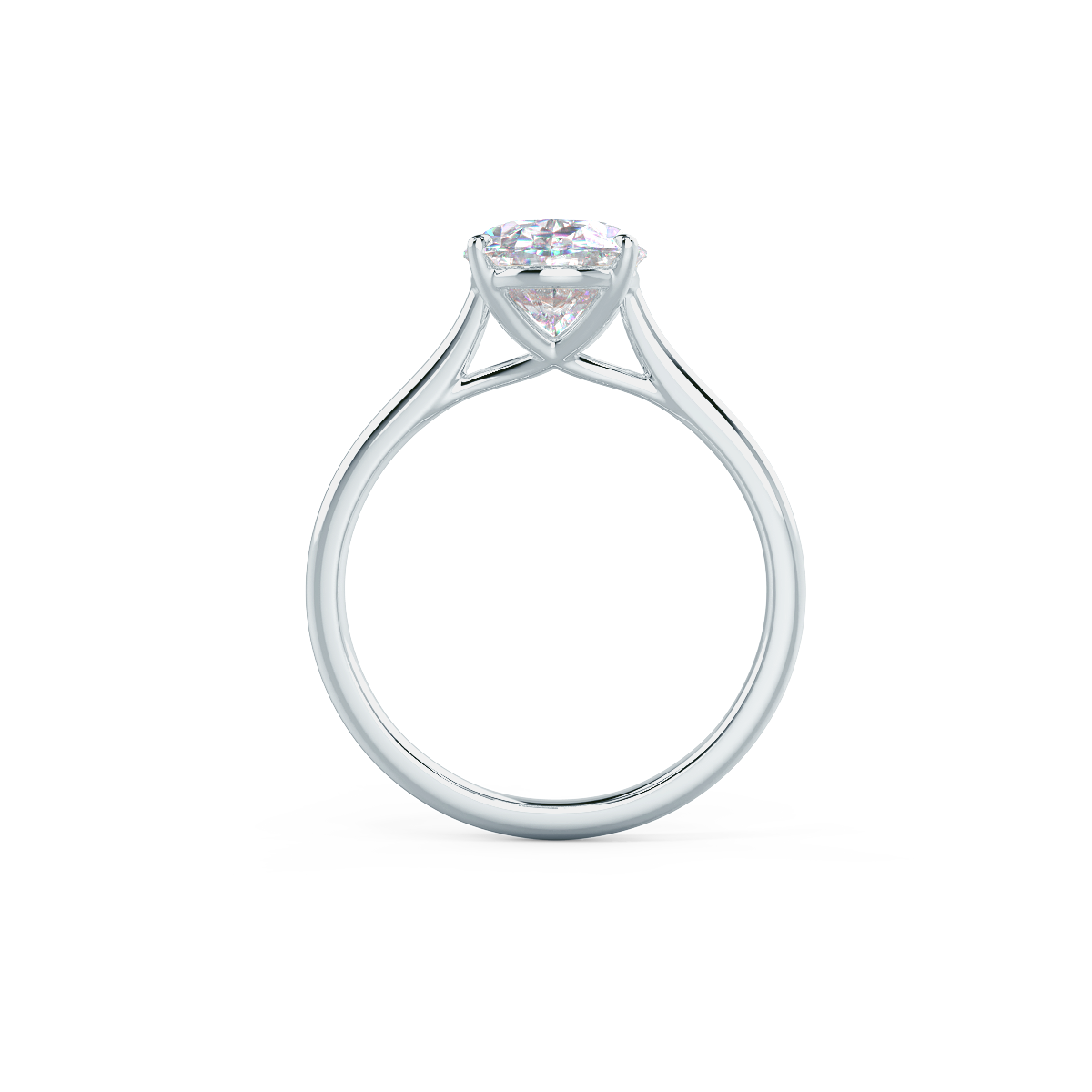 moissanite geometric band engagement ring Chicago