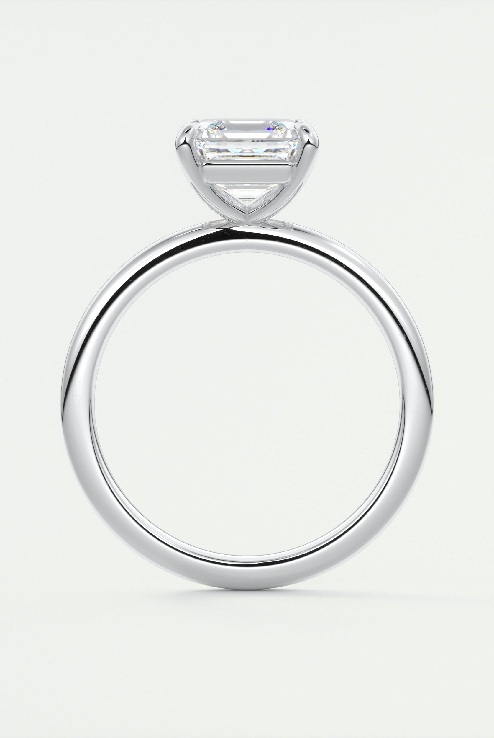 Vintage Inspired Asscher Ring
