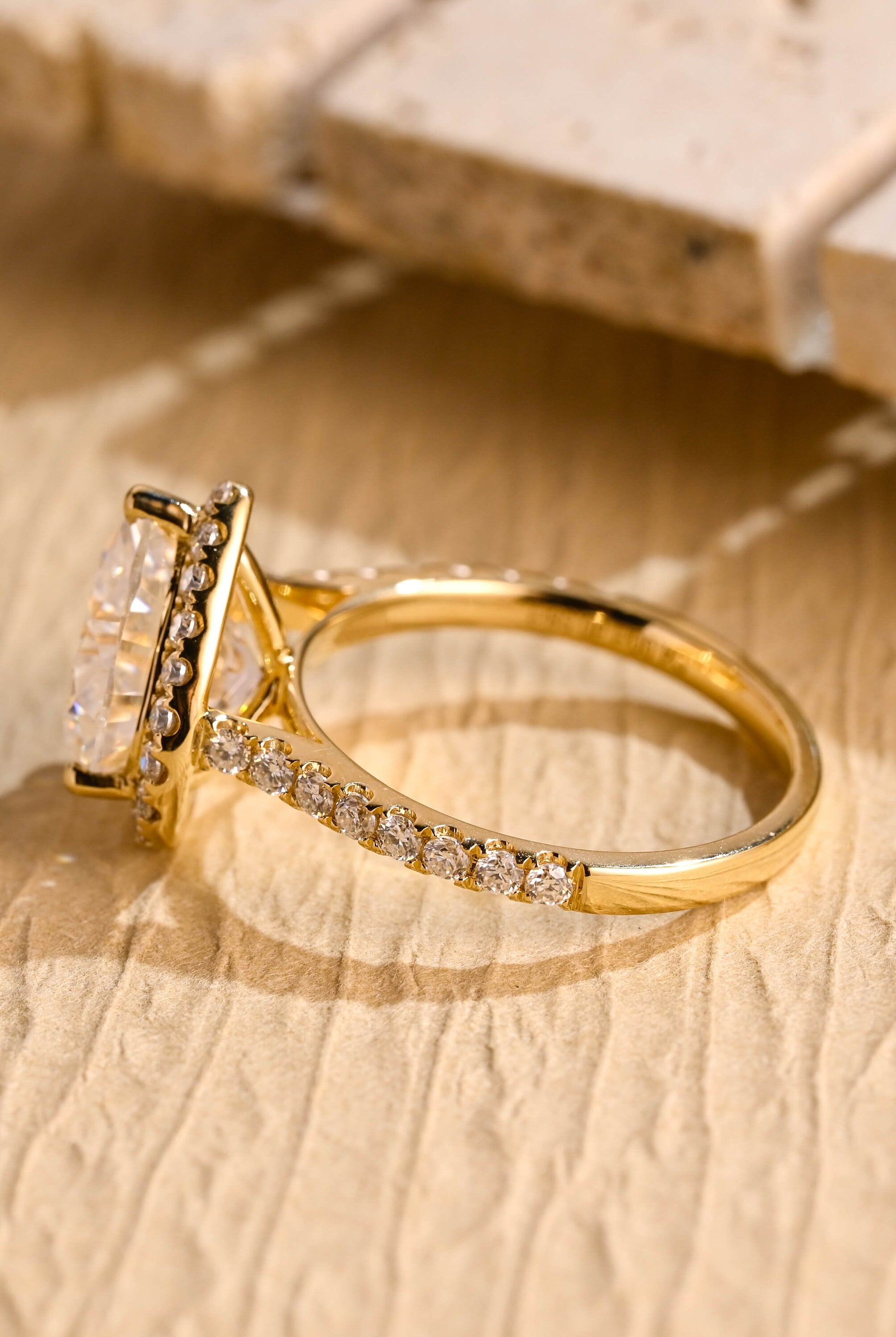 Heart Shaped Moissanite Ring