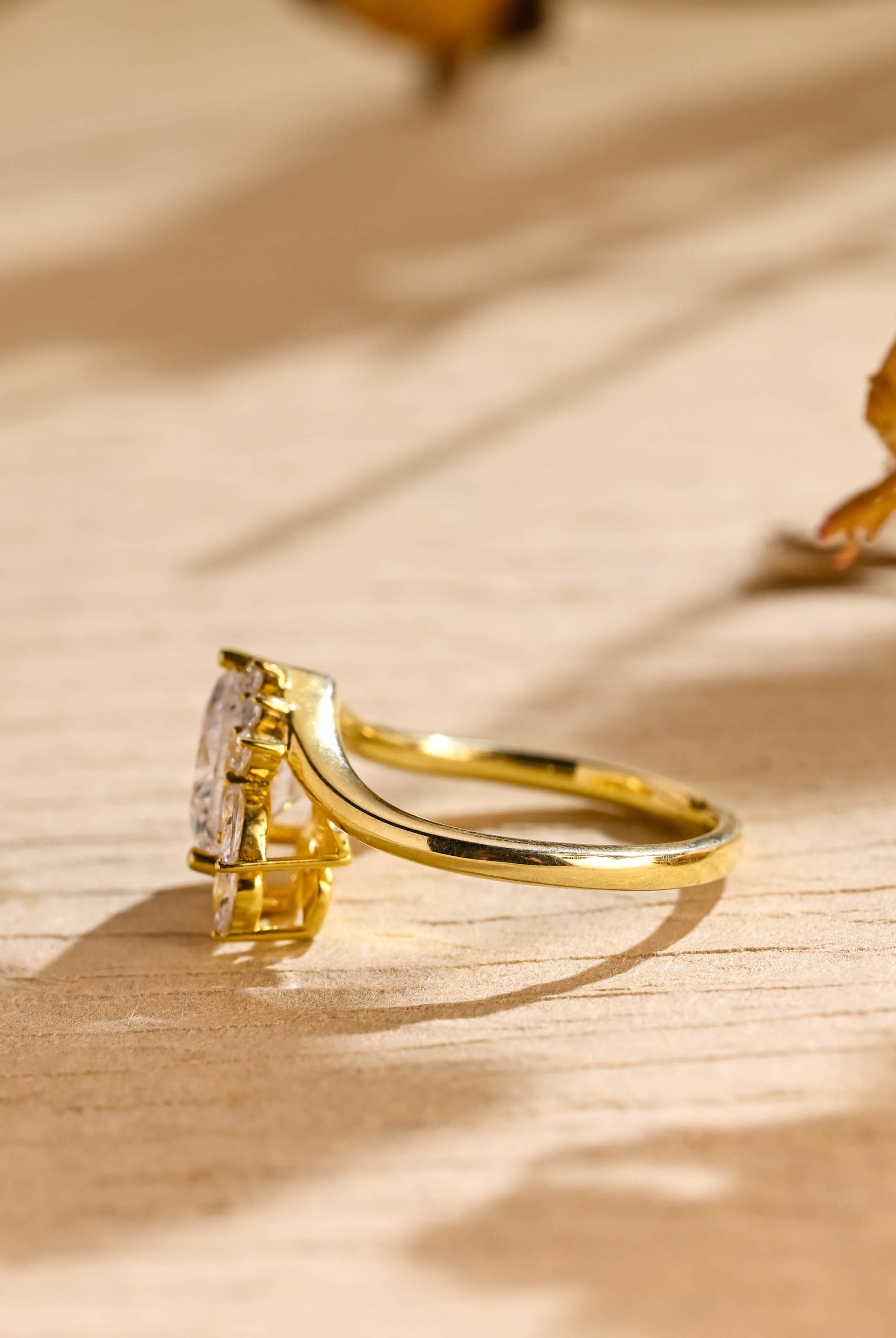 Heart Cluster Engagement Ring