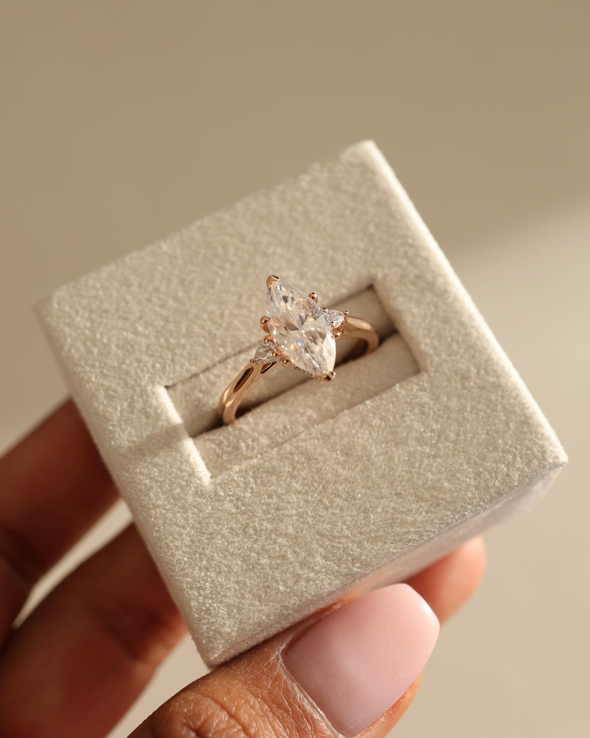 Diamond Moissanite Engagement Ring
