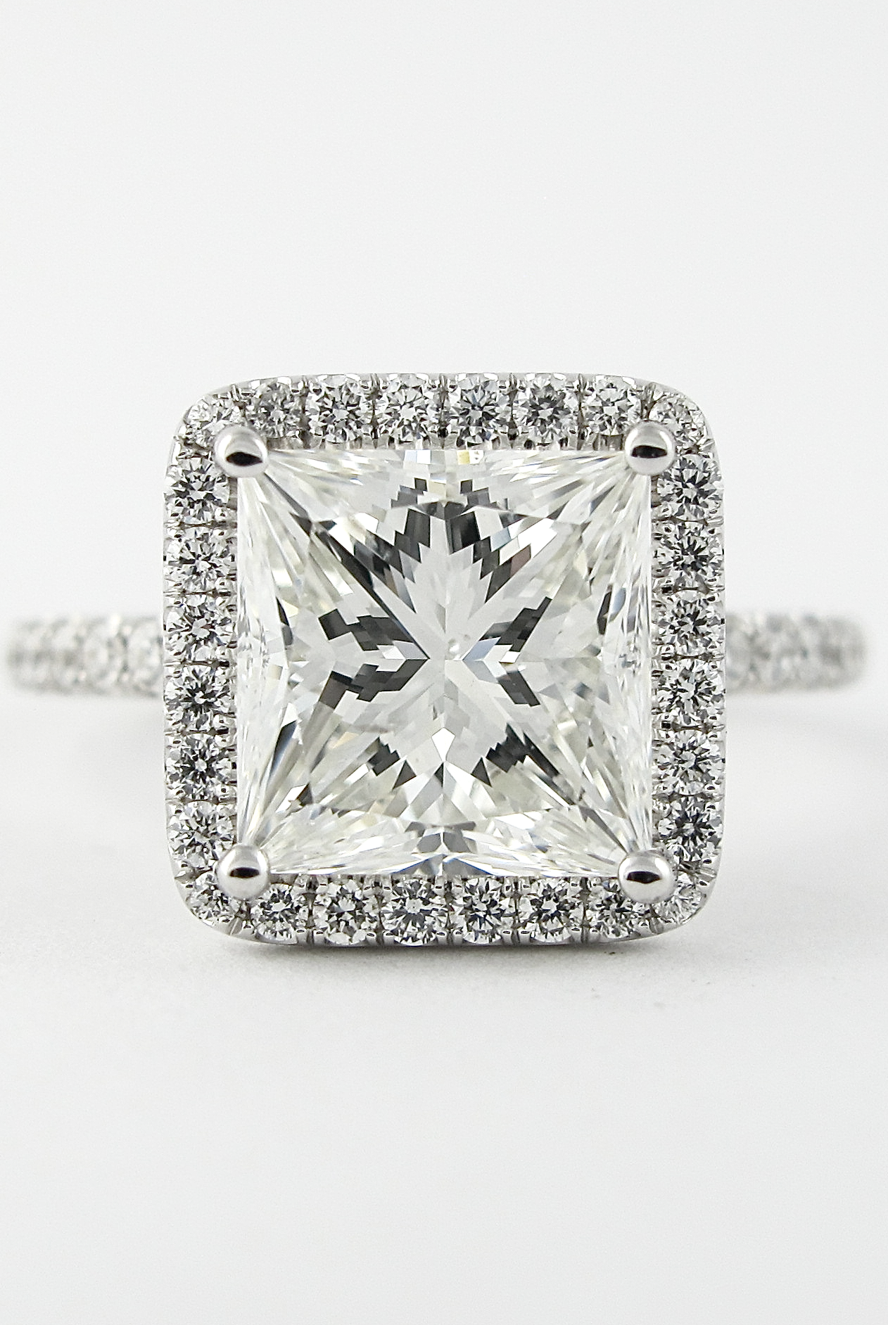 Custom Moissanite Engagement Ring