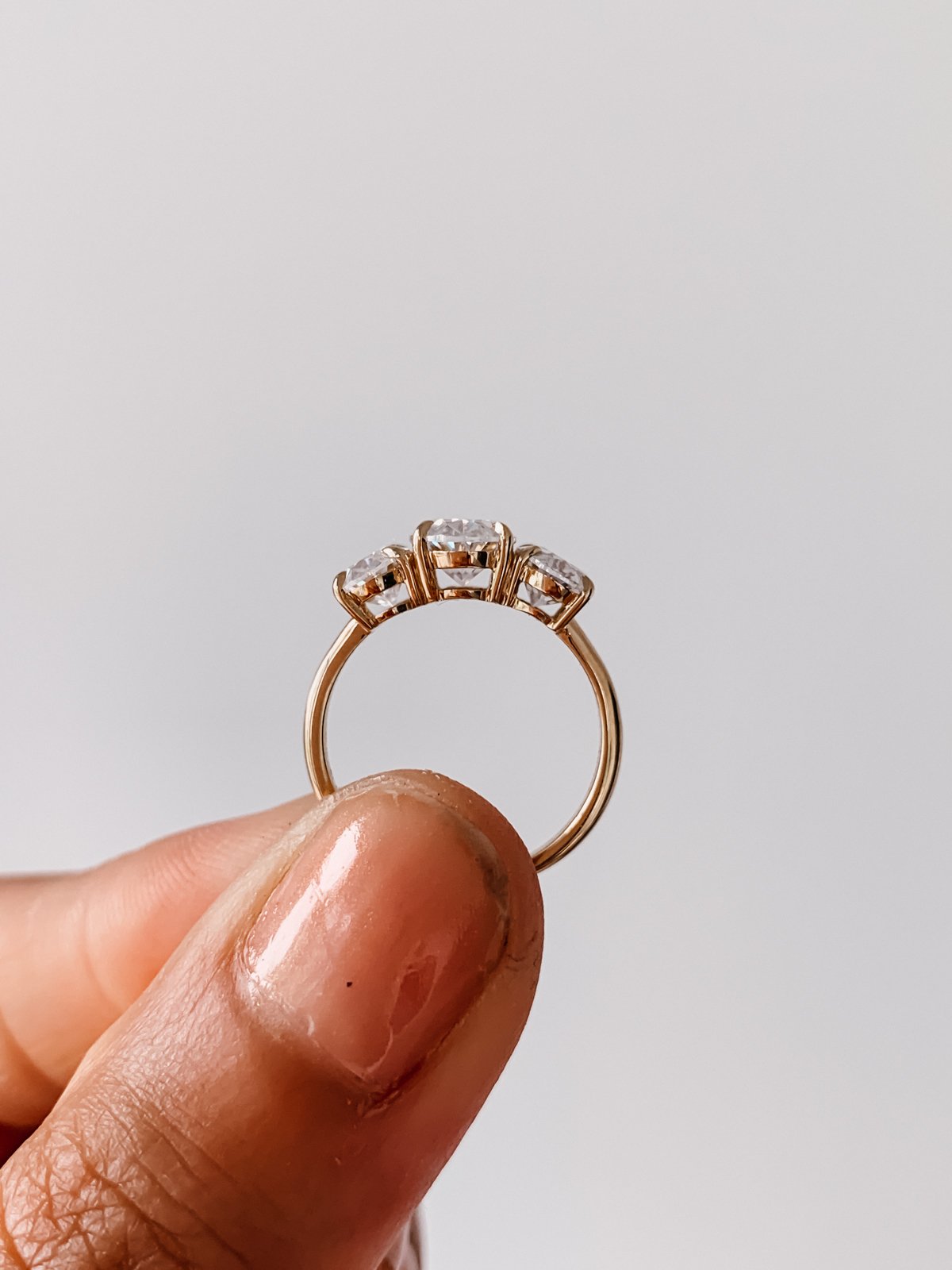 Moissanite wedding jewelry for fairytale wedding