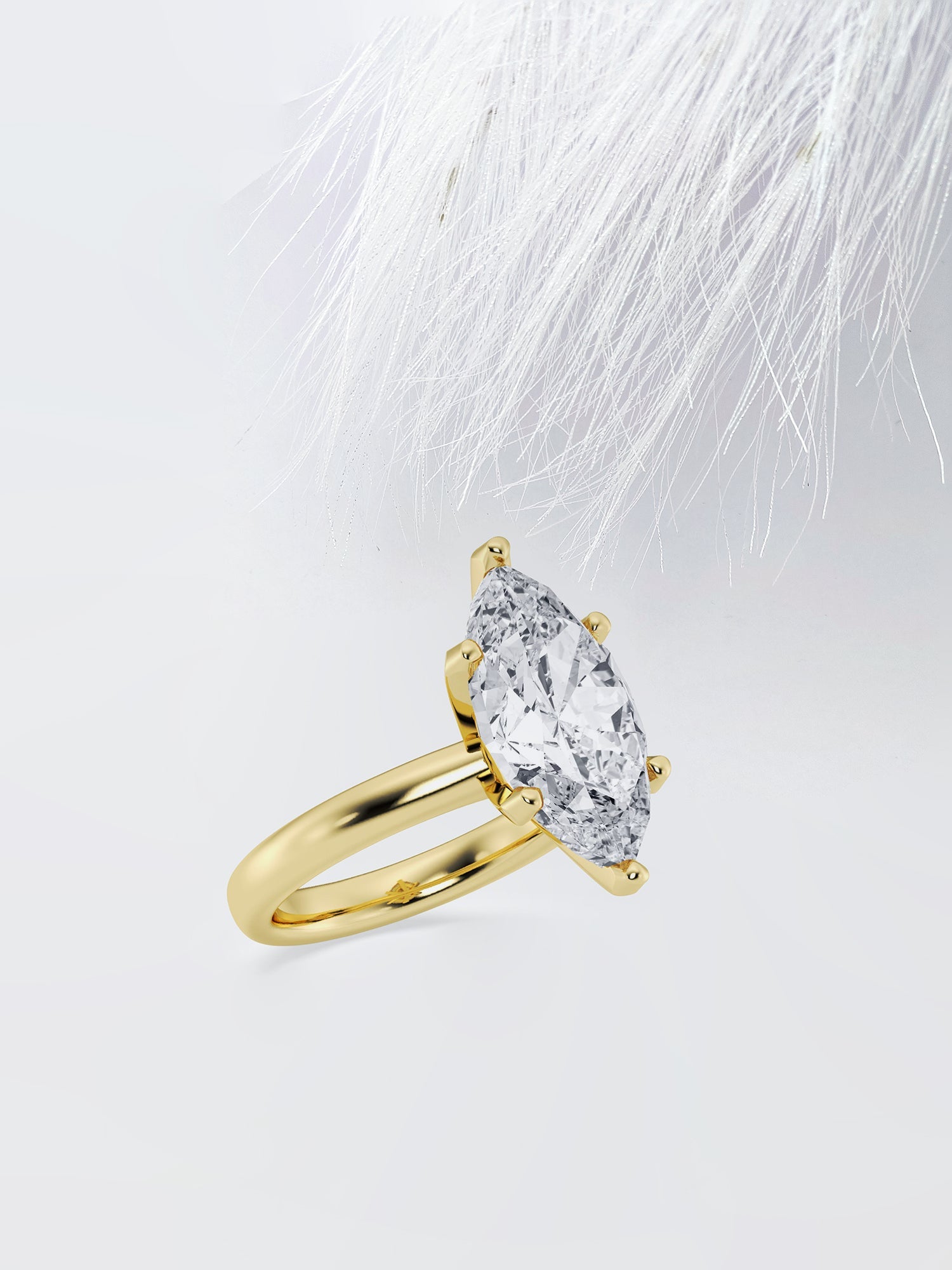 Marquise Cut Diamond Classic Solitaire Moissanite Engagement Ring For Her