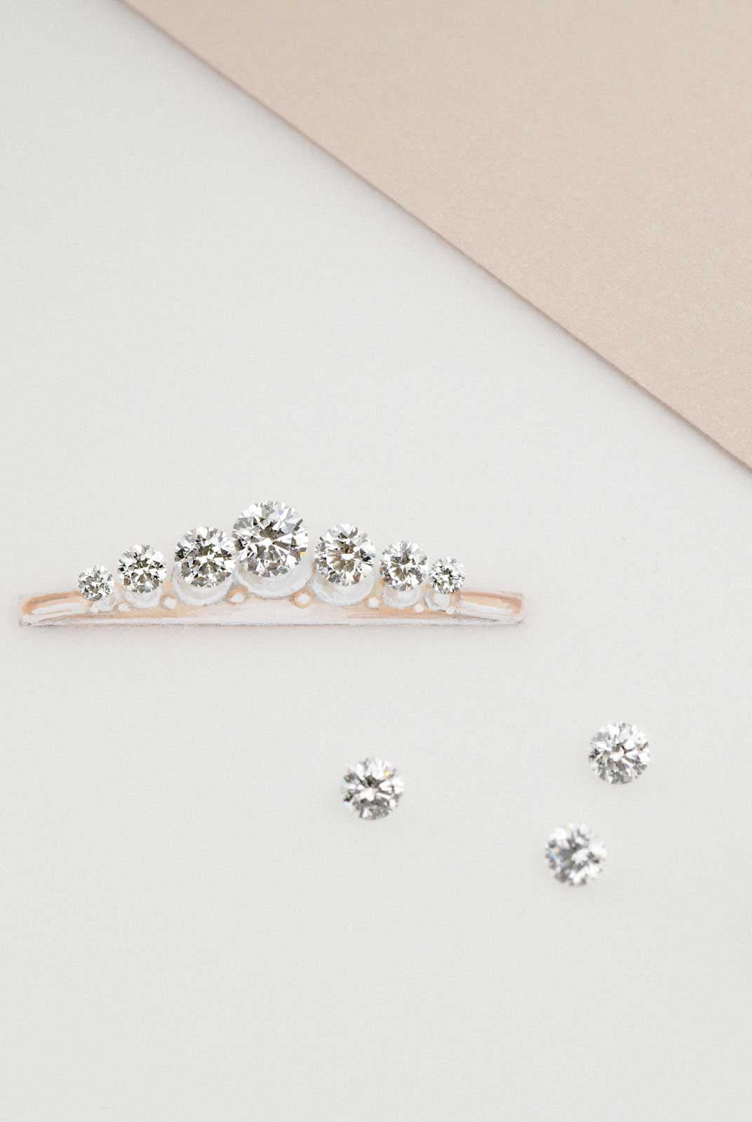 round-shaped-moissanite-seven-stones-wedding-band